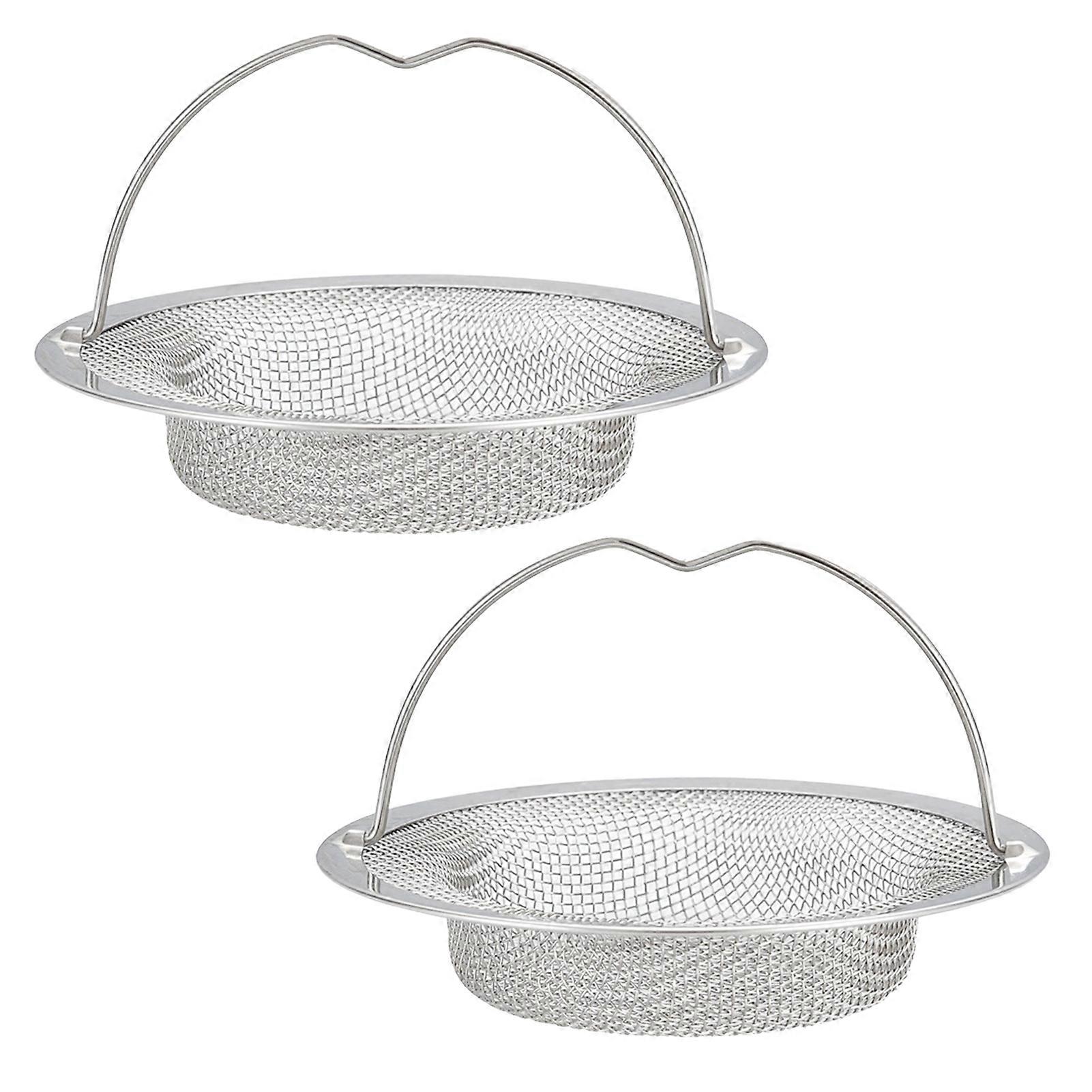 Rustfrit vaskefilter 2 stk., 4,3 diameter håropsamler