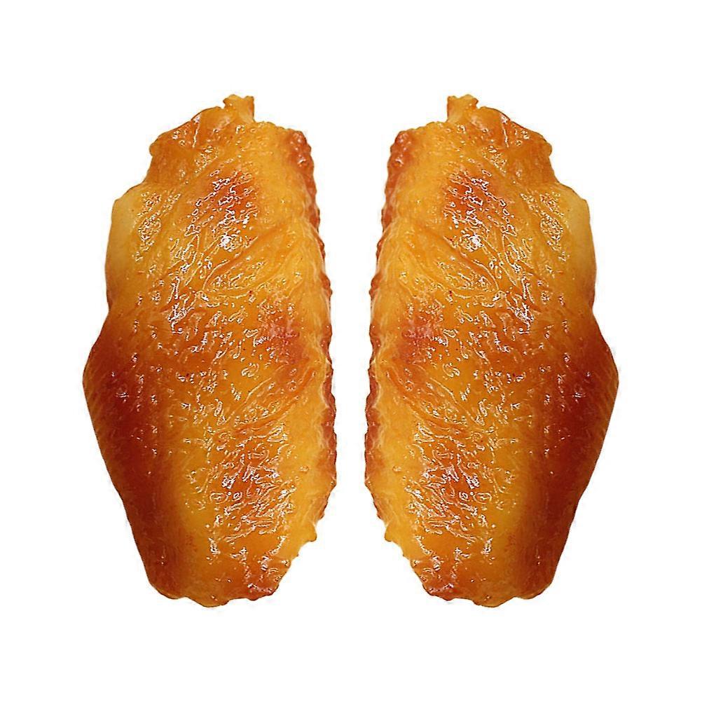 Fake Chicken Wings Artificial Wings Props for Decoration 2Pcs