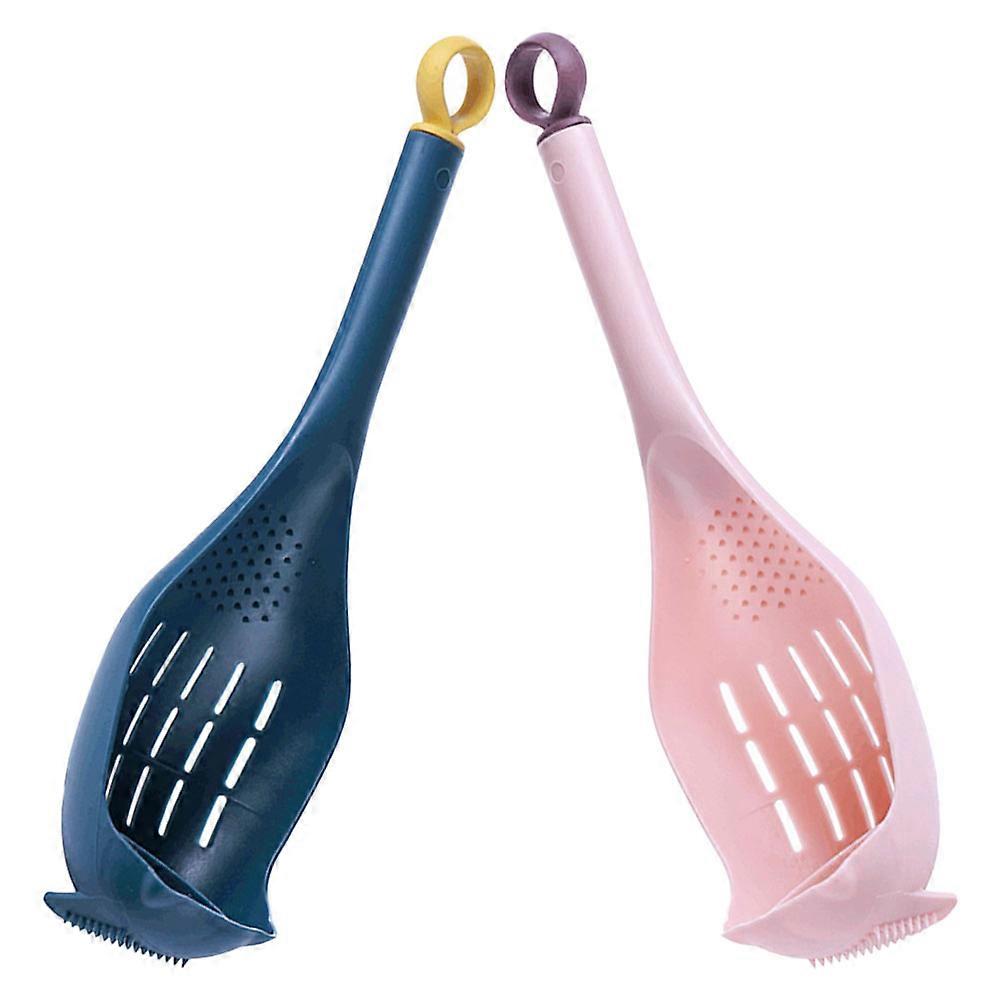 Multifunctional Skimmer Spoon 4Pcs Heat Resistant Kitchen Cooking Tool For Mashing Eggs And Straining Liquids In Assorted Color