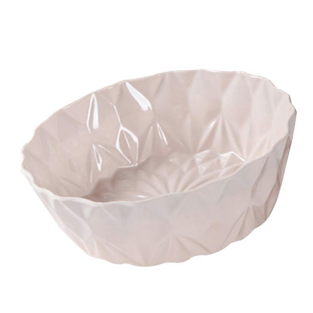 Pink Fruit Tray Household Dessert Serving Tray for Storage 1Pcs