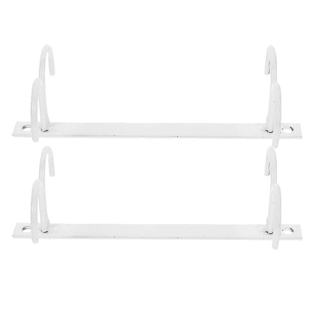 Under Cabinet Coffee Cup Holder Iron Rack for Kitchen with 10Pcs Hooks