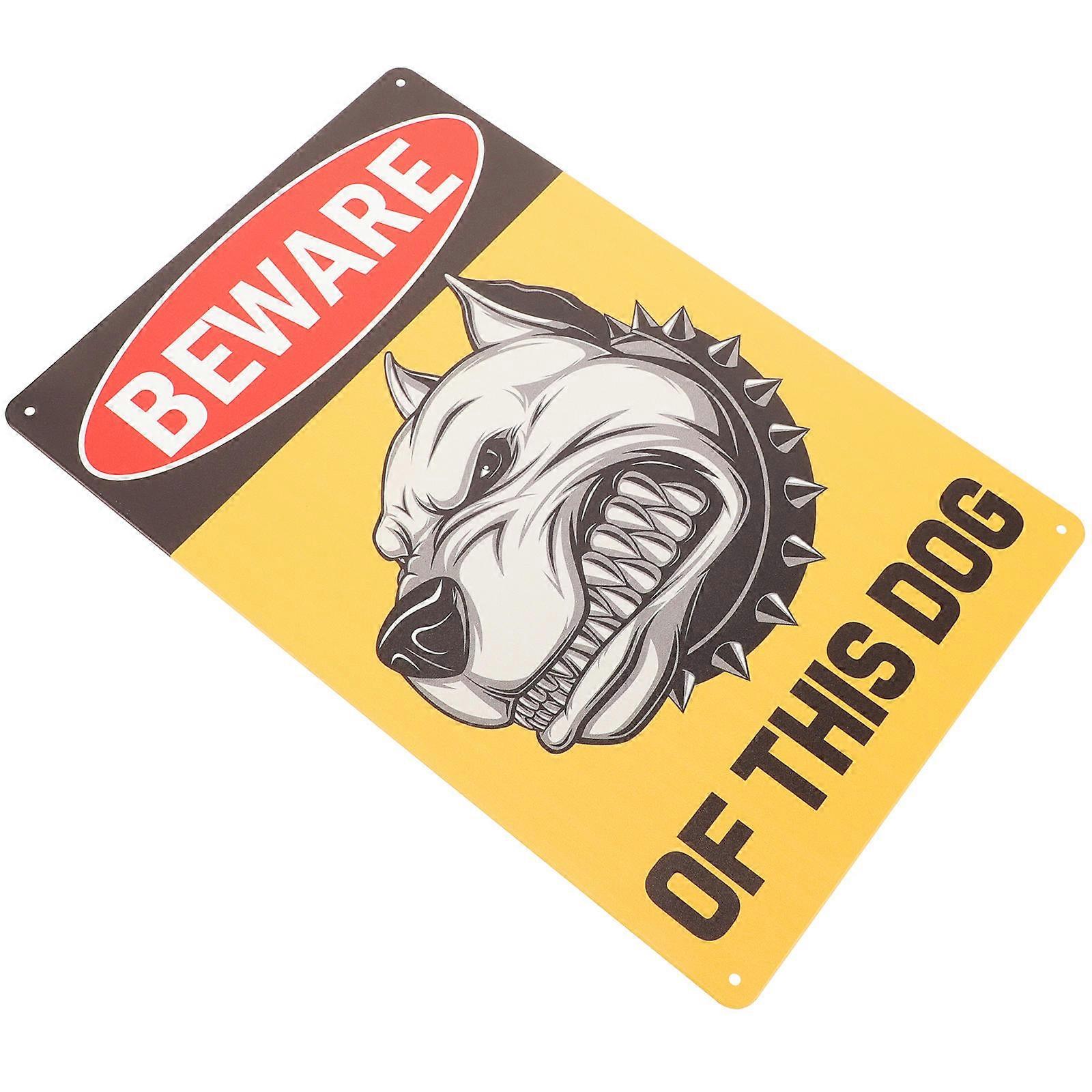 Garden Metal Sign Retro Style Warning Caution Private Property Indication Rectangular 30X20CM 1Pcs