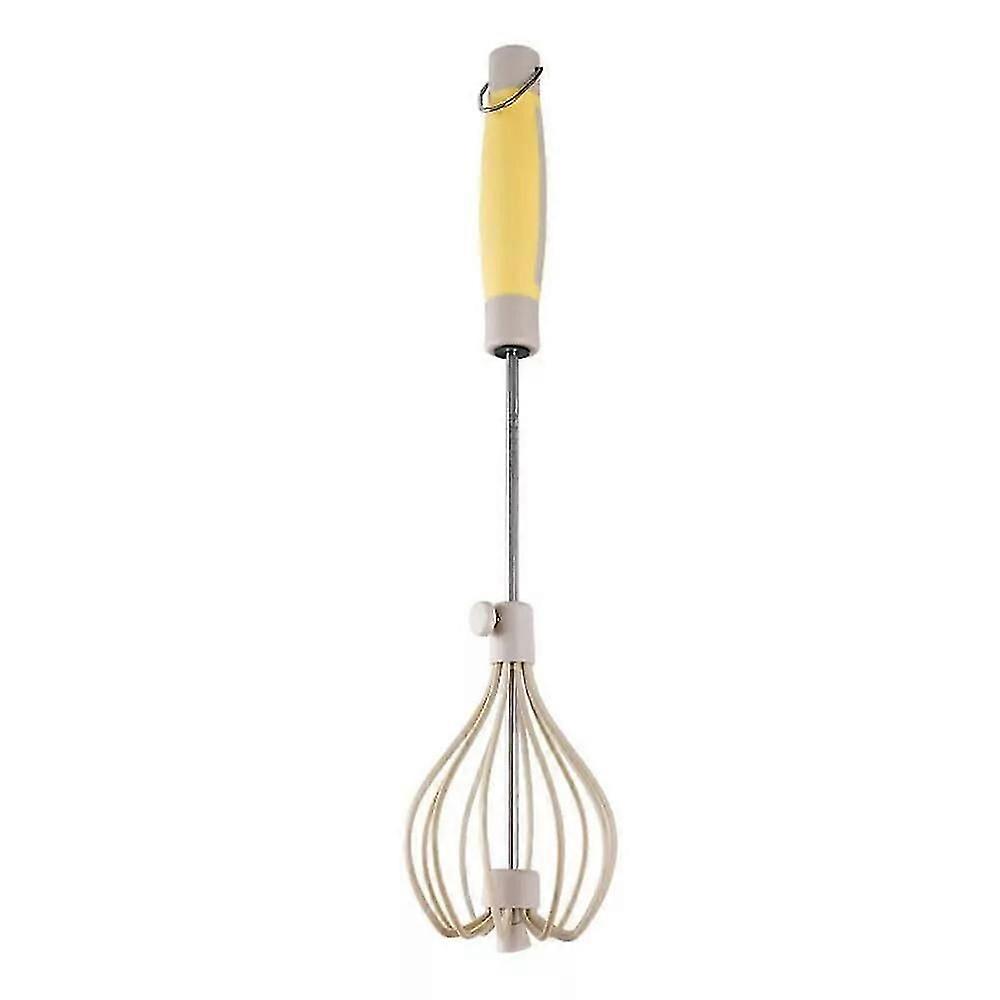 Stainless Steel Semi Automatic Whisk,2024 Upgrade Rotating Automatic Eggbeater