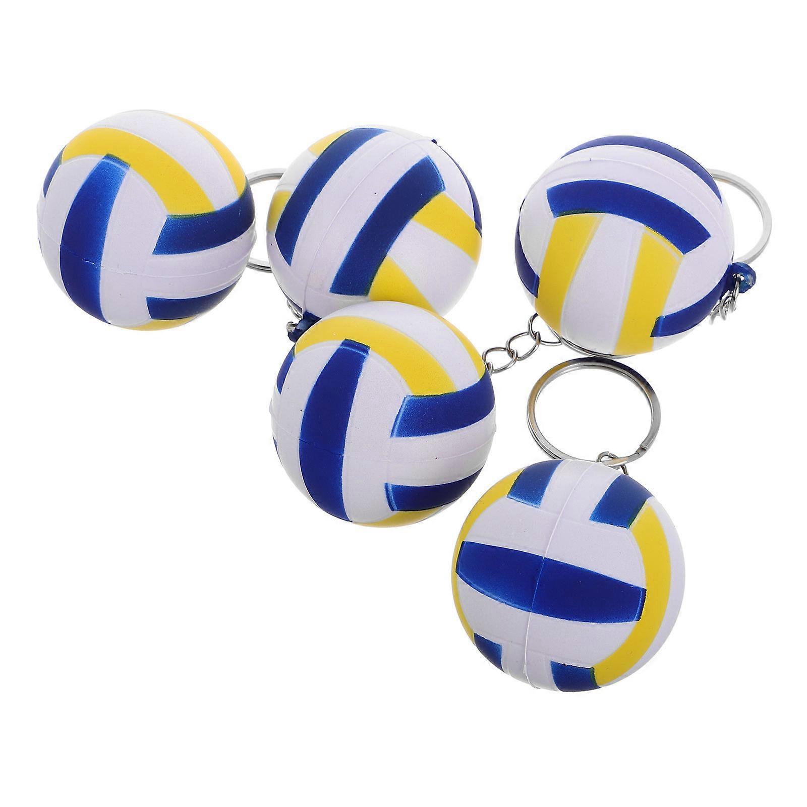 Volleyball Party Favors Sports Ball Keychains Set of 25Pcs for Rewards