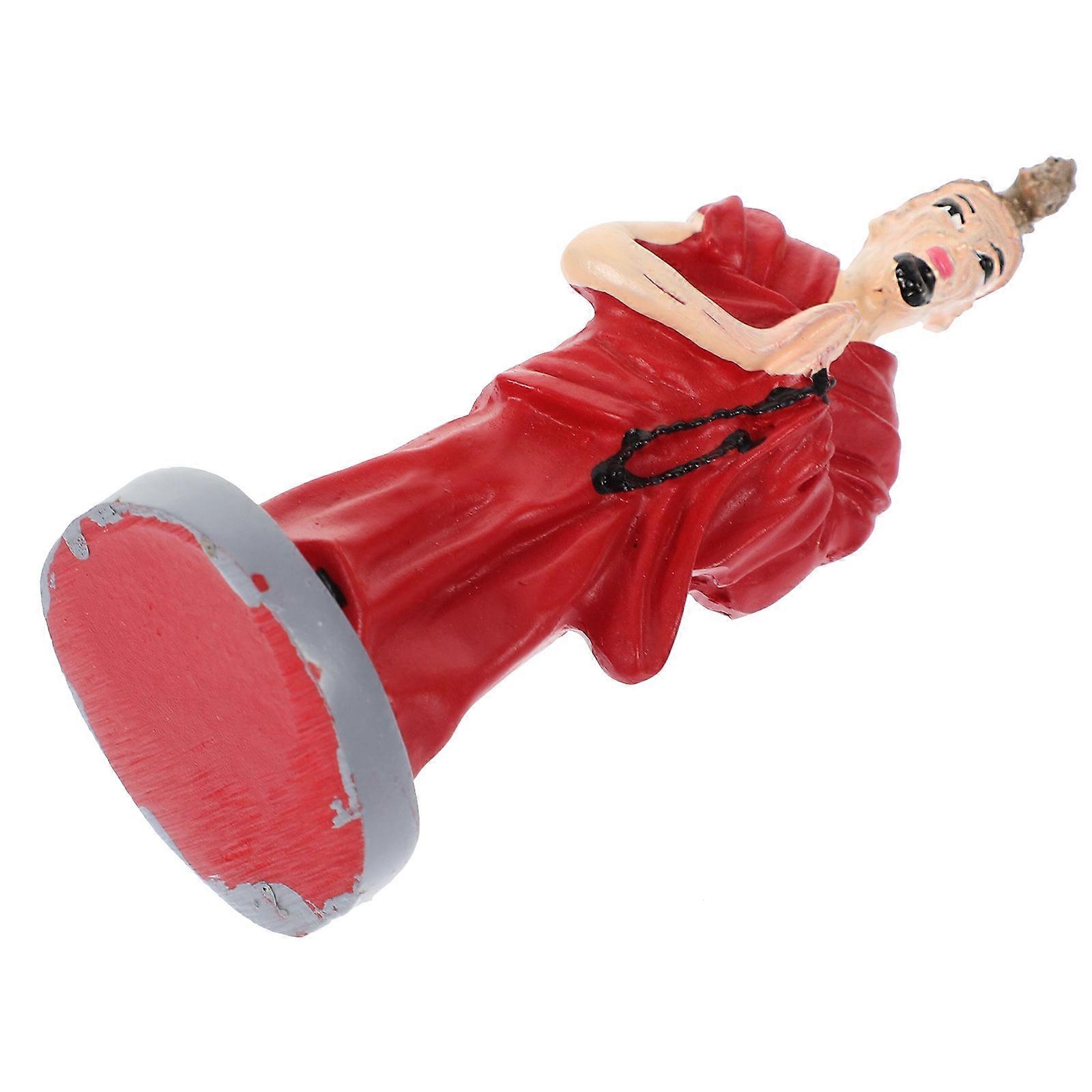 Religious People Figurine Resin Craft for Tabletop Display 2Pcs