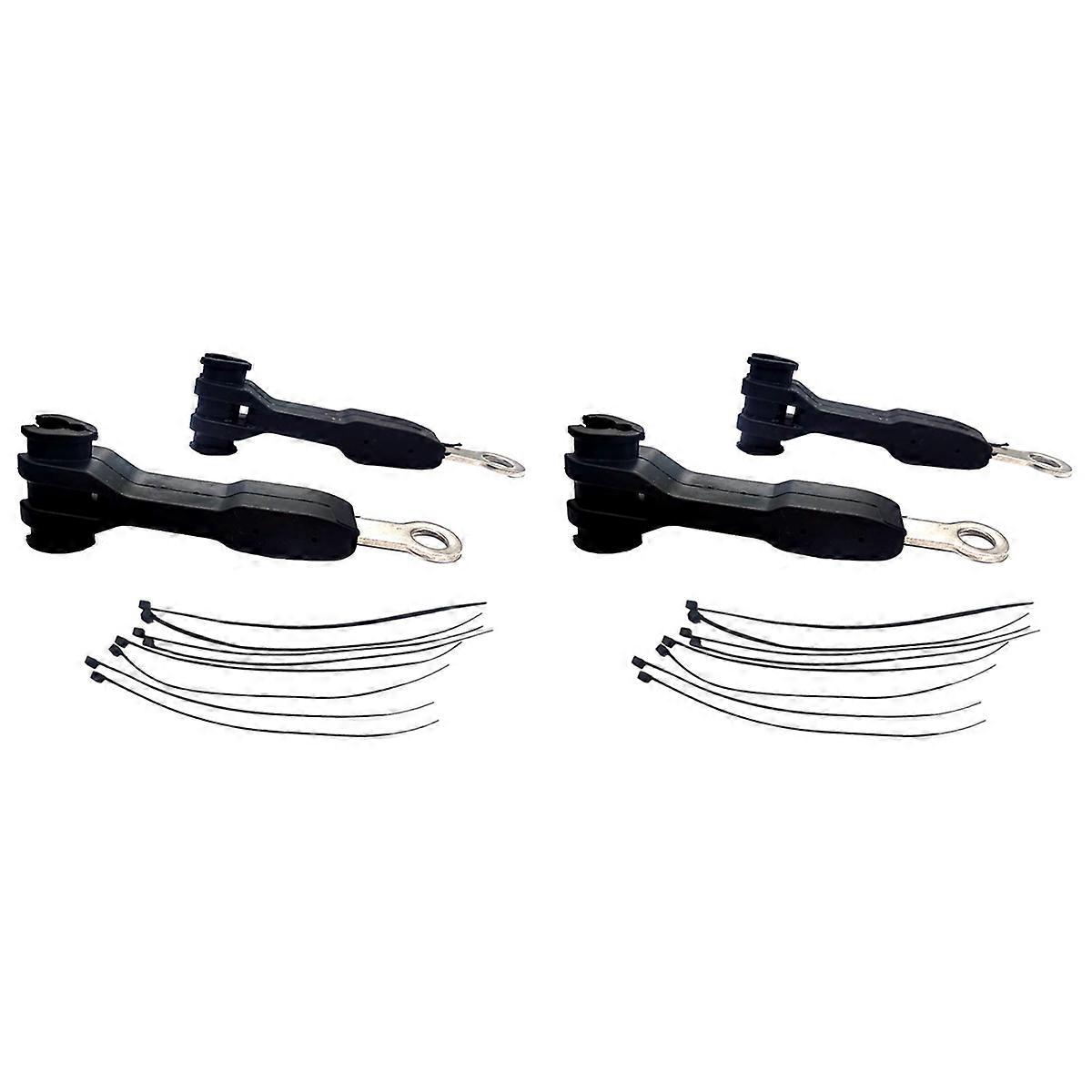 2X 1101255 Front Brake Line Anchor Brake Hose Bracket Separator for JK JL 2007-2023 2 4 Doors (Black