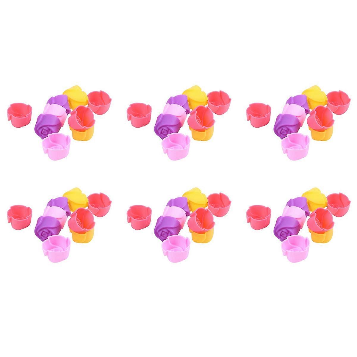 10x Silicone Rose Cake Baking Mold Chocolate Jelly Maker Mould