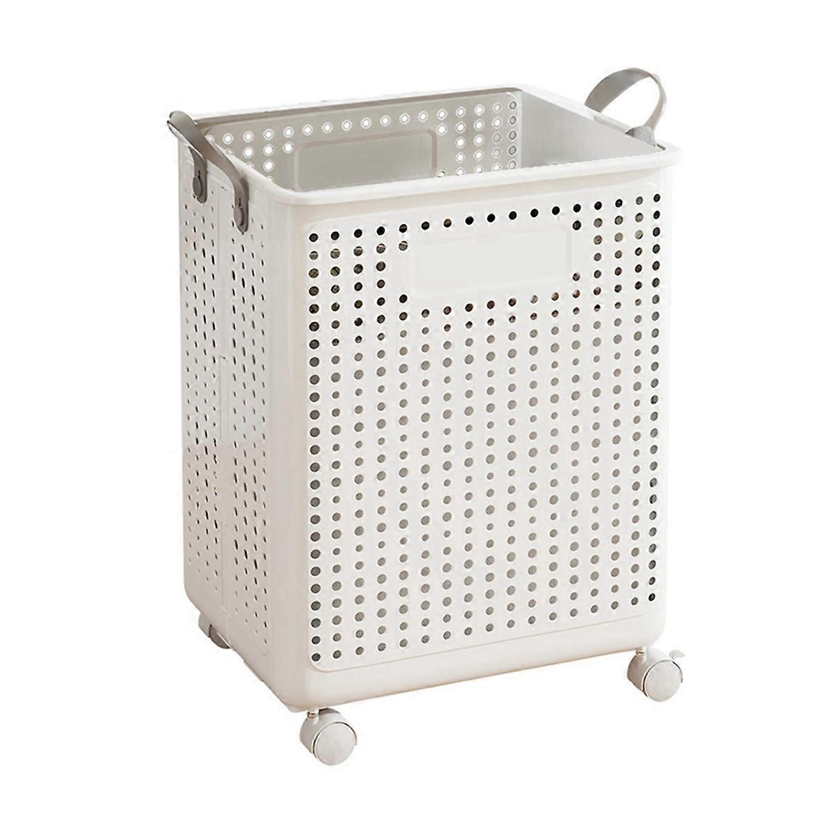 Folding Dirty Laundry Basket Bathroom Laundry Basket 37.7x31x50cm
