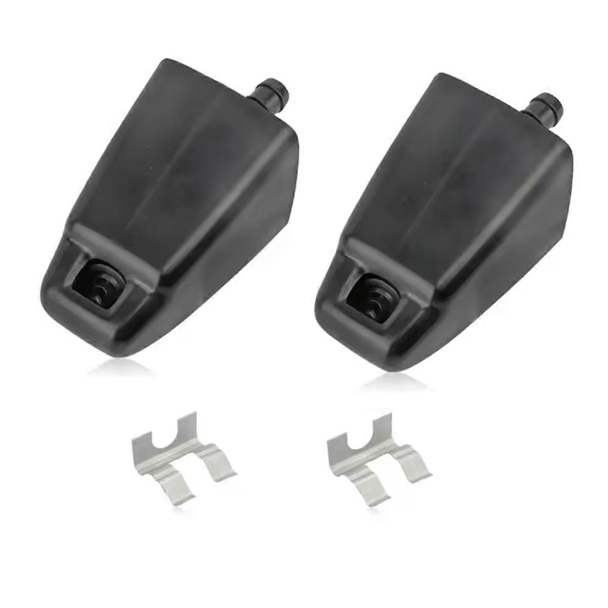 Car Front Headlight Washer Nozzle Jet Actuator with Clips for 