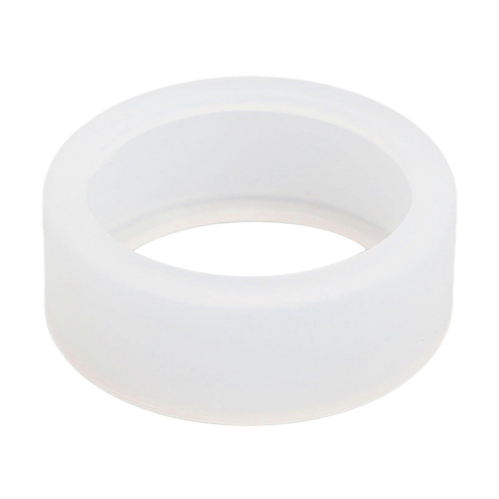 Silicone Ring Cover Multipurpose Soft Flexible Protective Scratch Resistance Smart Ring Protector Elastic Case S for Size 6 7 8 9 10 White