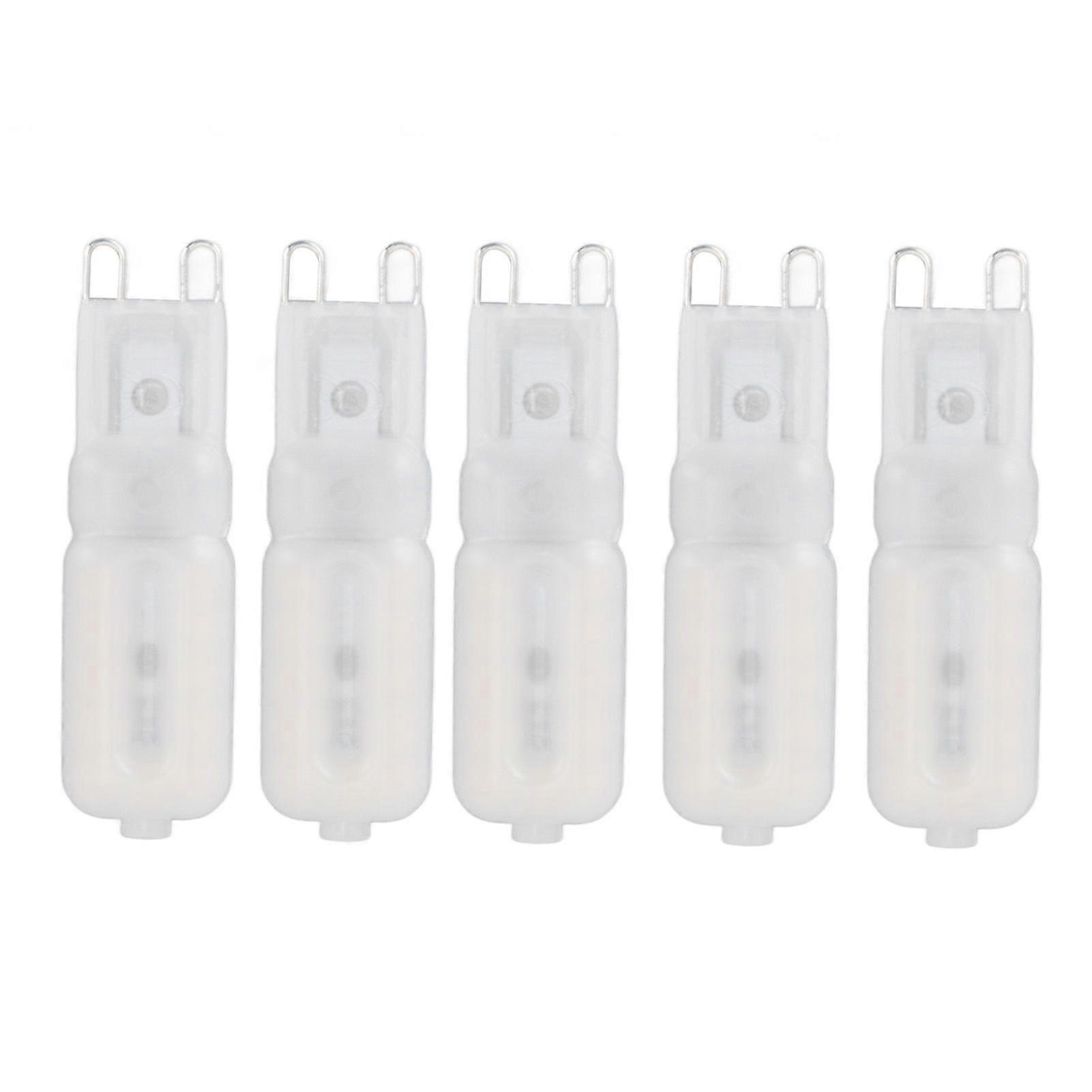 5Pcs G9 LED Bulb Brightness Dimmable High Color Rendering White Shell 22 LEDs Light Bulb for Landscape Lights AC 220V