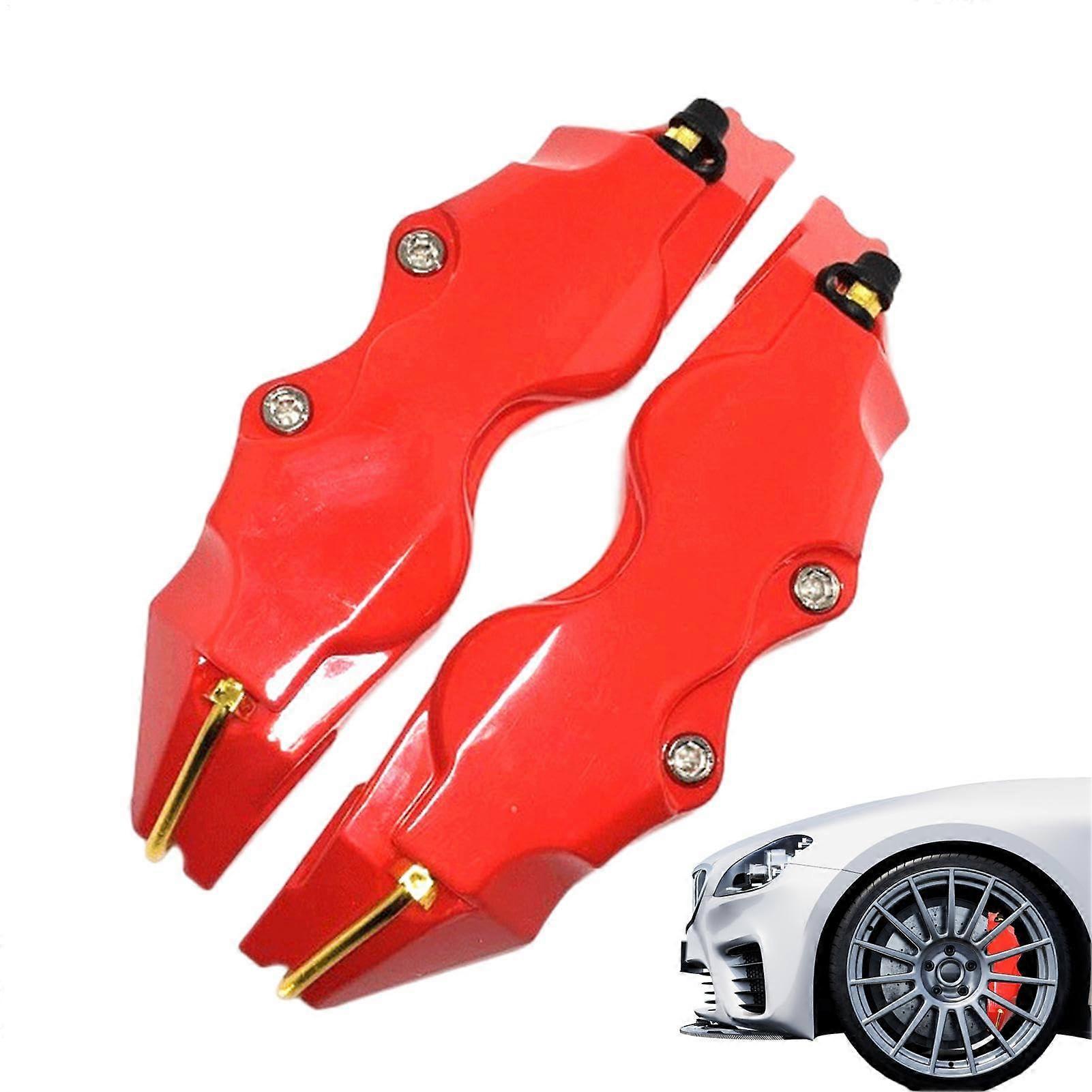 Brake Cover ThreeDimensional Sturdy Decorative Calliper Covers Set For Modification Tool E Red