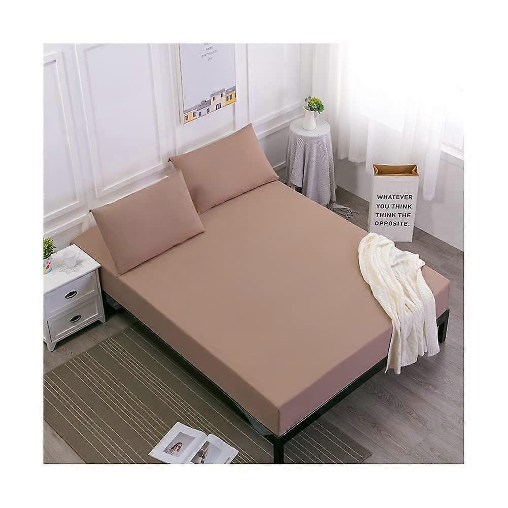Mattress Protector Waterproof Microfiber Deep Pocket Fitted Fits Twin XL Full Queen King Super King 152x203cm 45cm Khaki