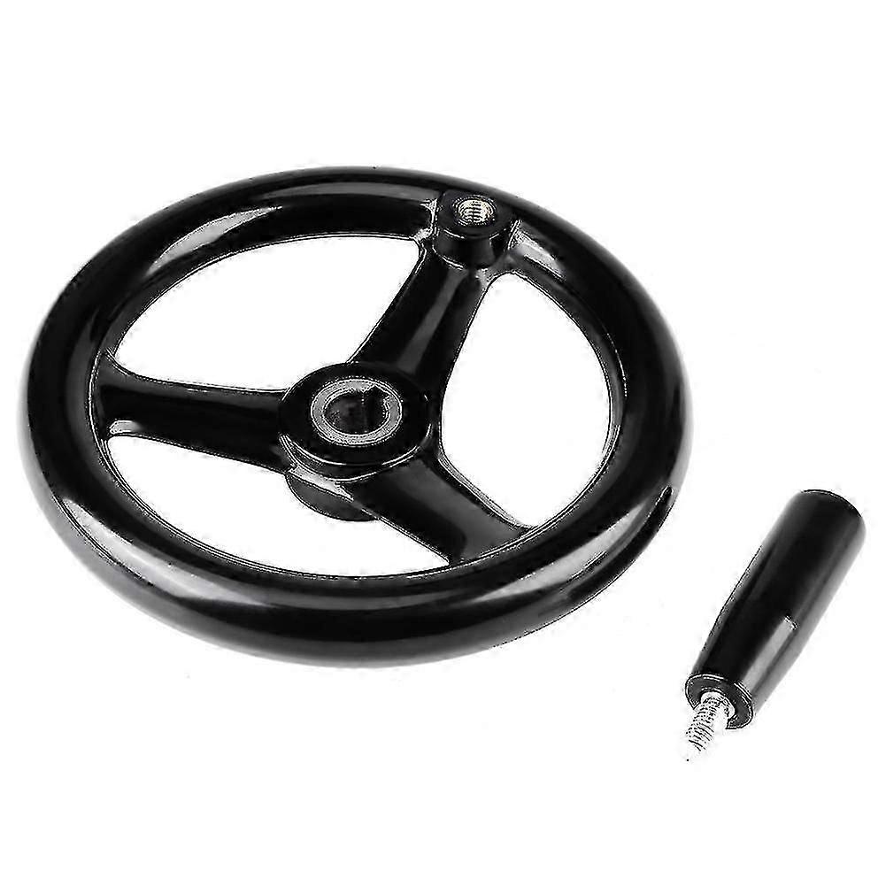 Exquisite Black Plastic Hand Wheel with Revolving Handle for Milling Machine