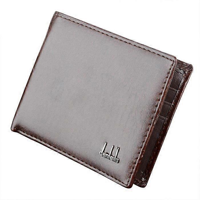Men's Wallet - Brown Leather - Large Wallet with Chain - 22.5x9CM