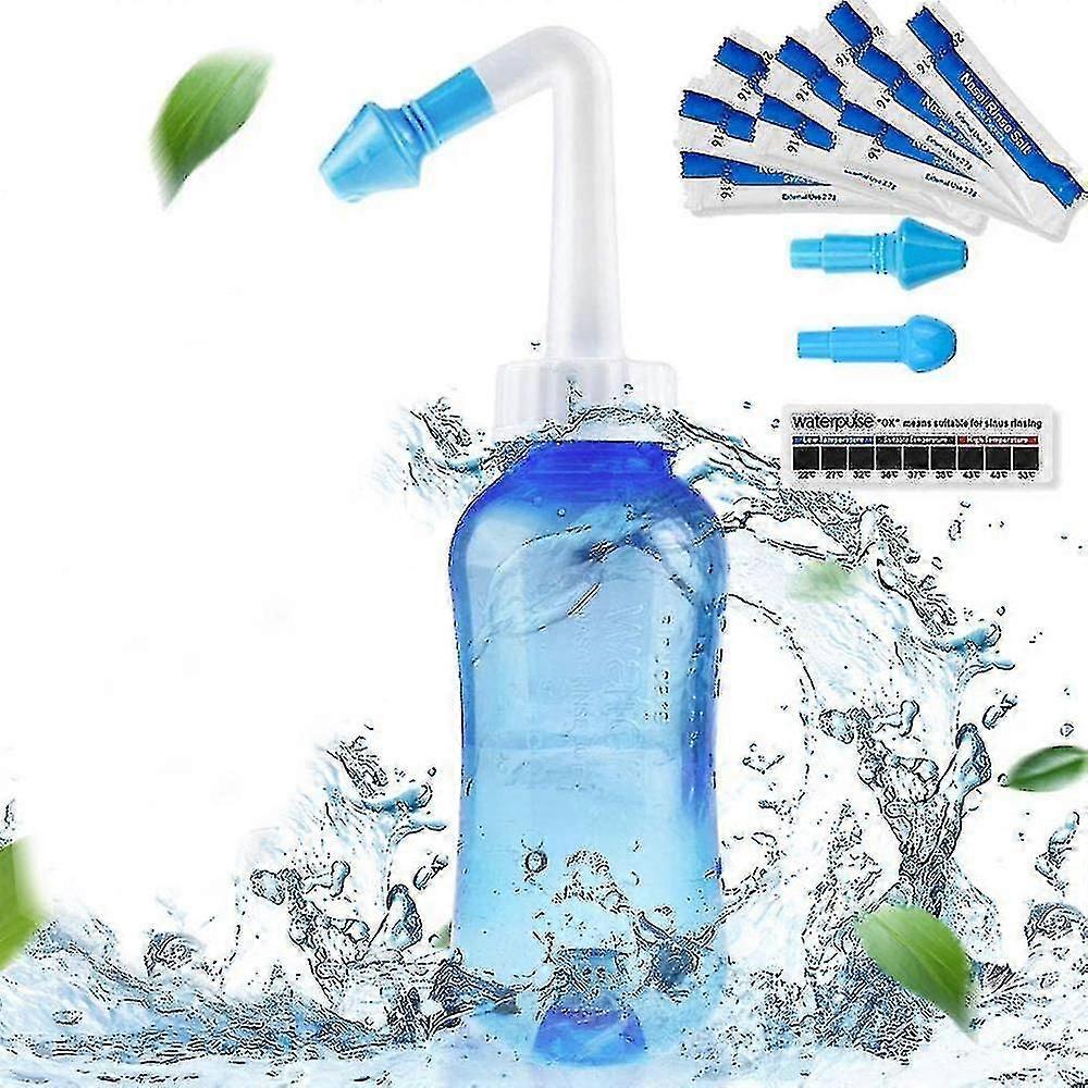 Sinus Rinse,300ml Neti Pot Sinus Rinse Kit With 30 Packets