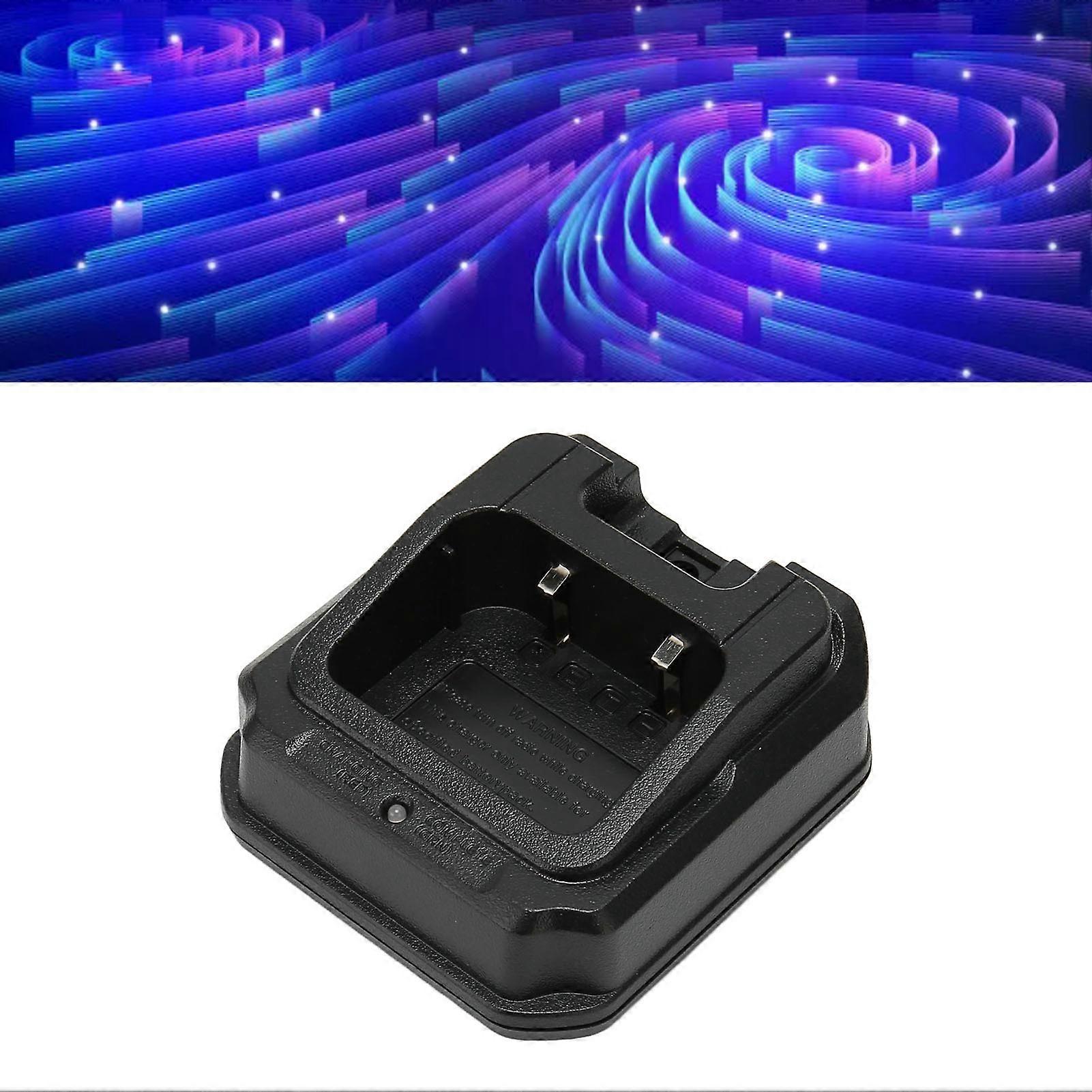 CHR 9700 Radio Battery Charger Base with Power Supply Adapter for Baofeng BF 9700 BF A58 UV 5S UV 9R 100‑240V EU Plug 