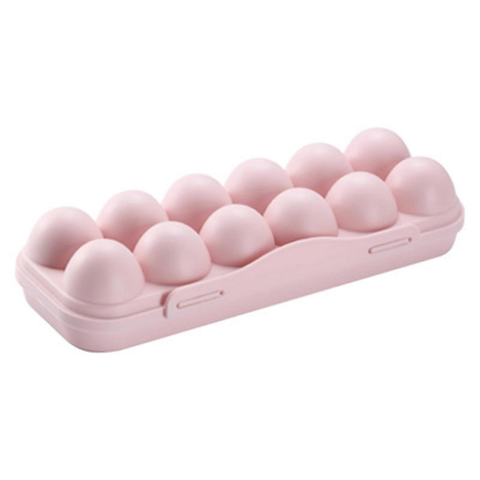 Summer Clearance! Zeceouar 12-cell Snap & Stack Egg Storage Box with Lid, Collision & Damage Avoidance, Compatible with Multi-cell Egg Trays