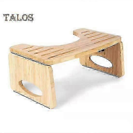 Βήμα σκαμπό τουαλέτας πτυσσόμενο μπαμπού κακά με αντιολισθητικό στρώμα Βελτιώστε τη στάση του μπάνιου και τις υγιείς συνήθειες αφόδευσης