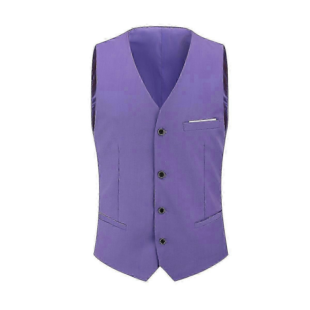 Ανδρικό προσαρμοσμένο επίσημο γιλέκο Slim Fit Breasted Γιλέκο