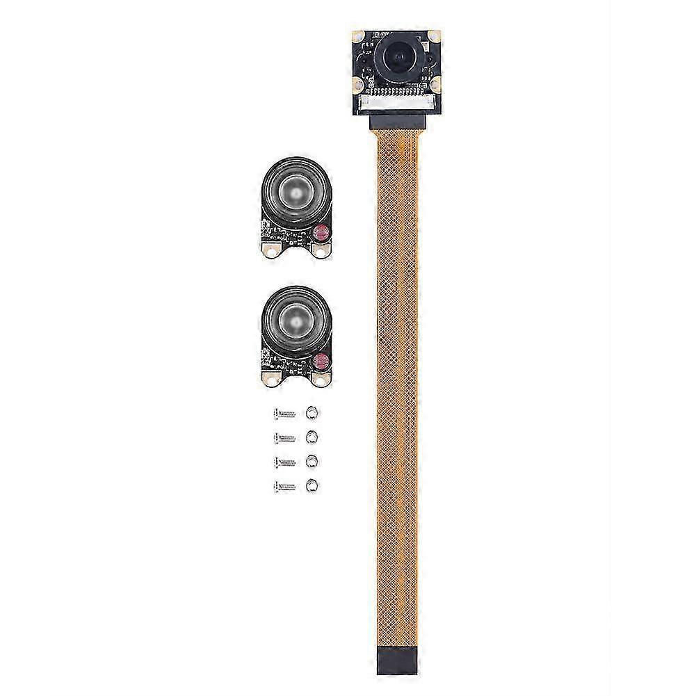 5MP Night Vision Camera Module w/ 2Pcs Fill Lights for Raspberry Pi Zero