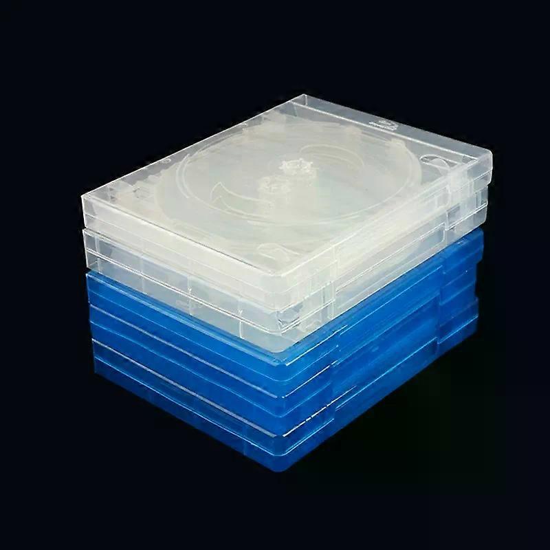 Household Plastic CD Case CD Storage Box Blu-ray Replacement Game Cases Protective Box For CD DVD Disc Storage Bracket Box Case