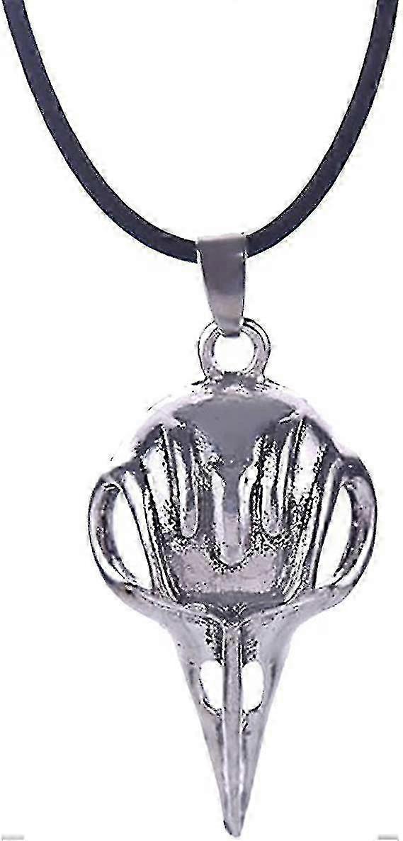 Bellatrix Lestrange Raven Bird Skull Pendente Collana