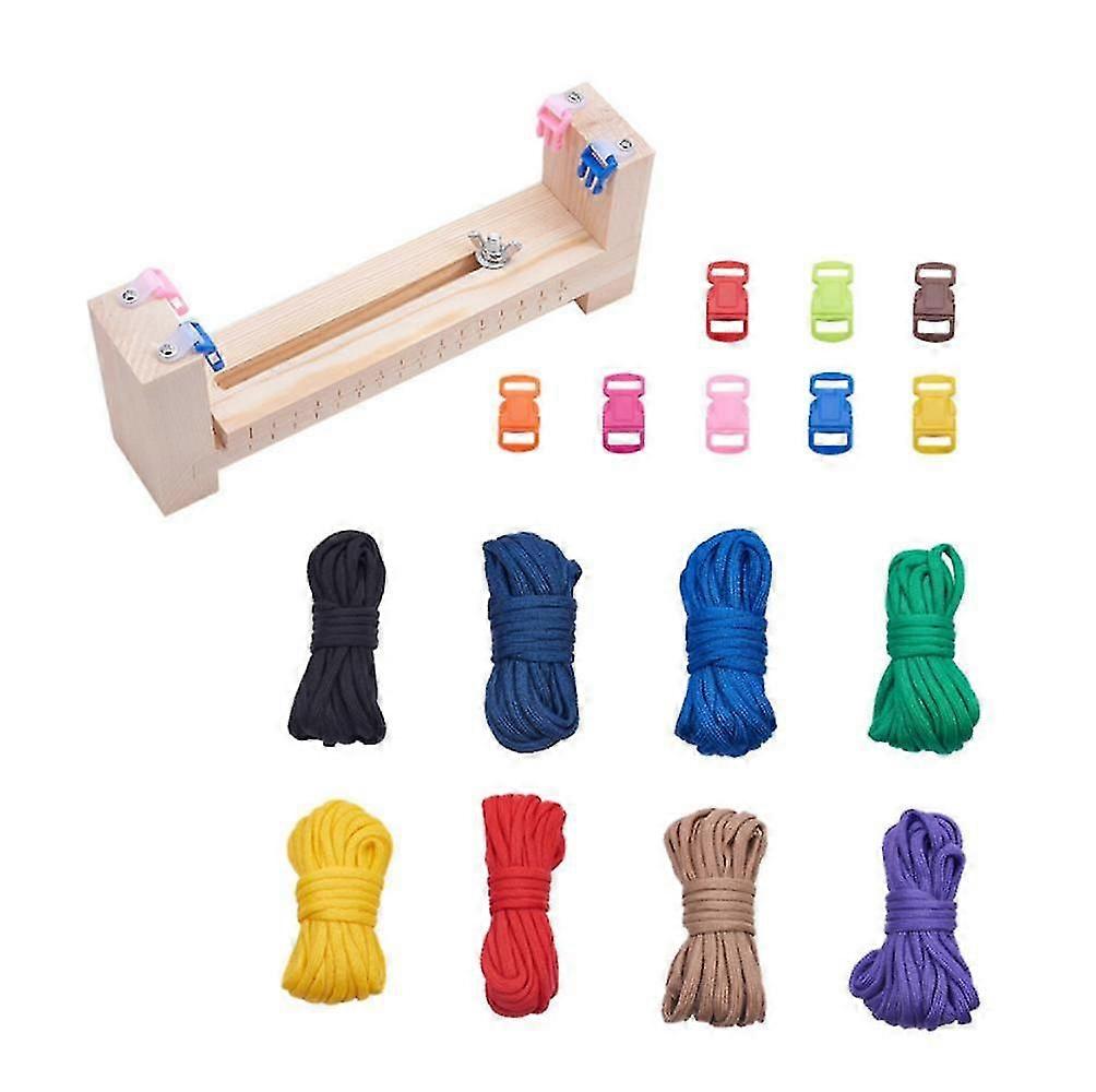 Diy Parachute Cord Wrist Strap Maker Handmade Key Chain Craft Weaving Tool