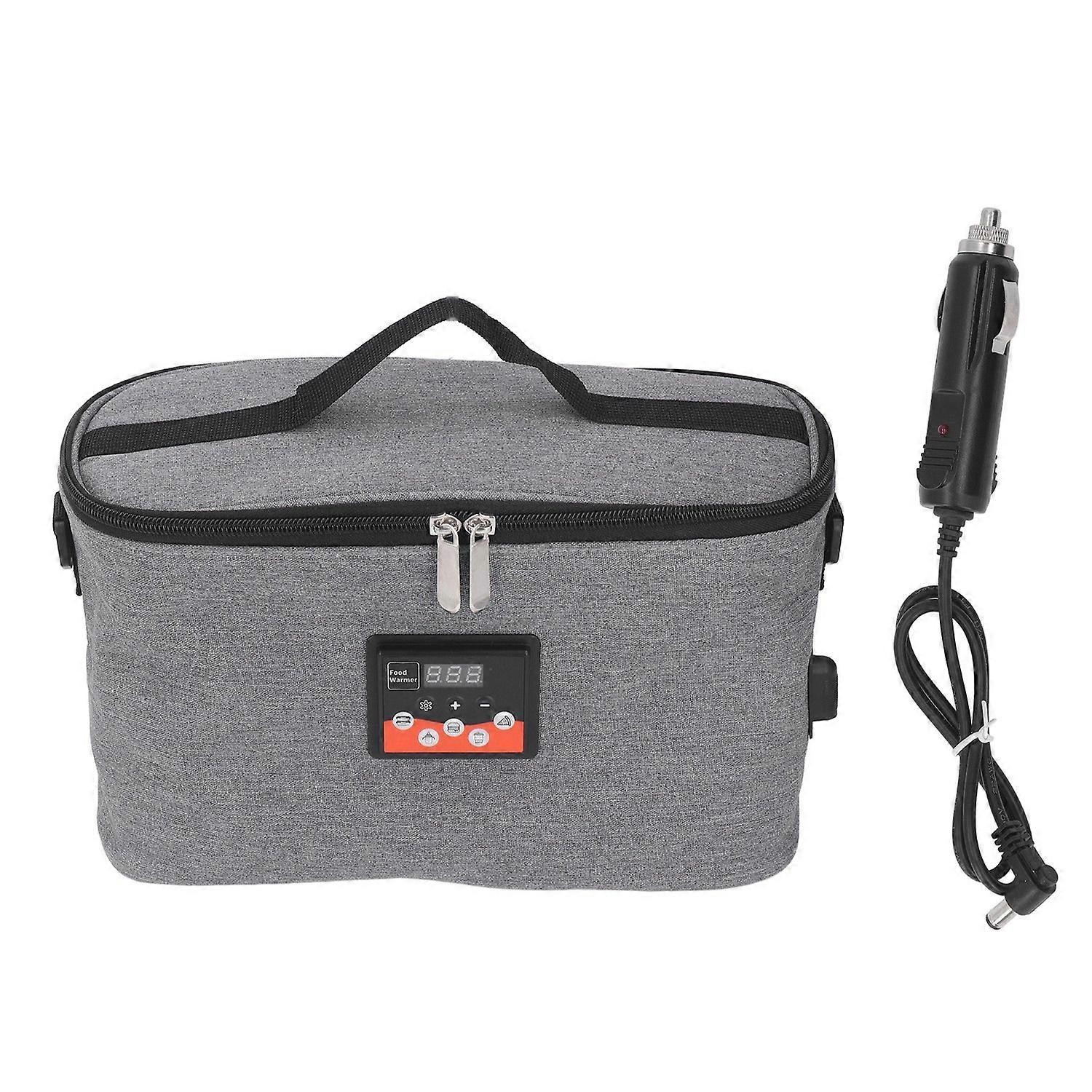 Car Warmer Bag 30W Heating Bag 8L Adjustable Temperature Display with Handle Portable Food Warmer 12