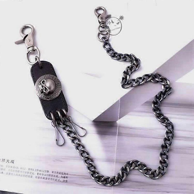 Wallet chain, skull-shaped jeans chain, and purse chain