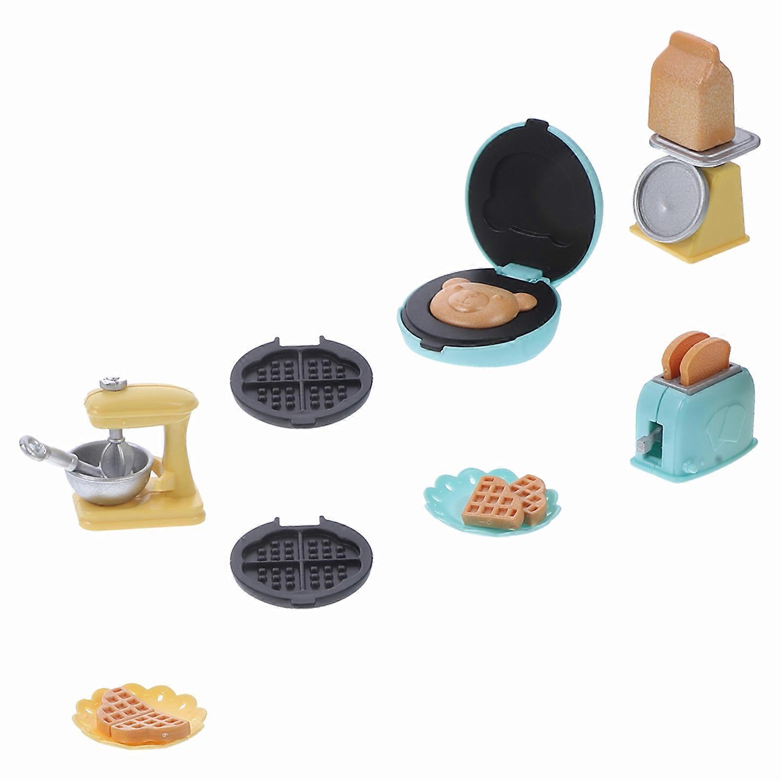 Miniature Kitchen Doll House Baking Props for Decor Assorted Color 1Set