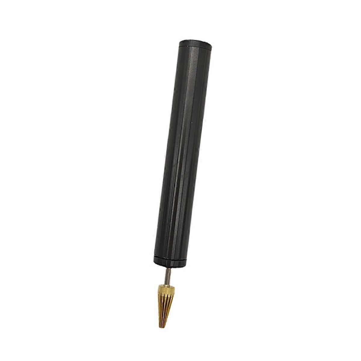 Leather Edge Staining Roller Brass Tip Applicator Pen for DIY Leather Craft (Black)