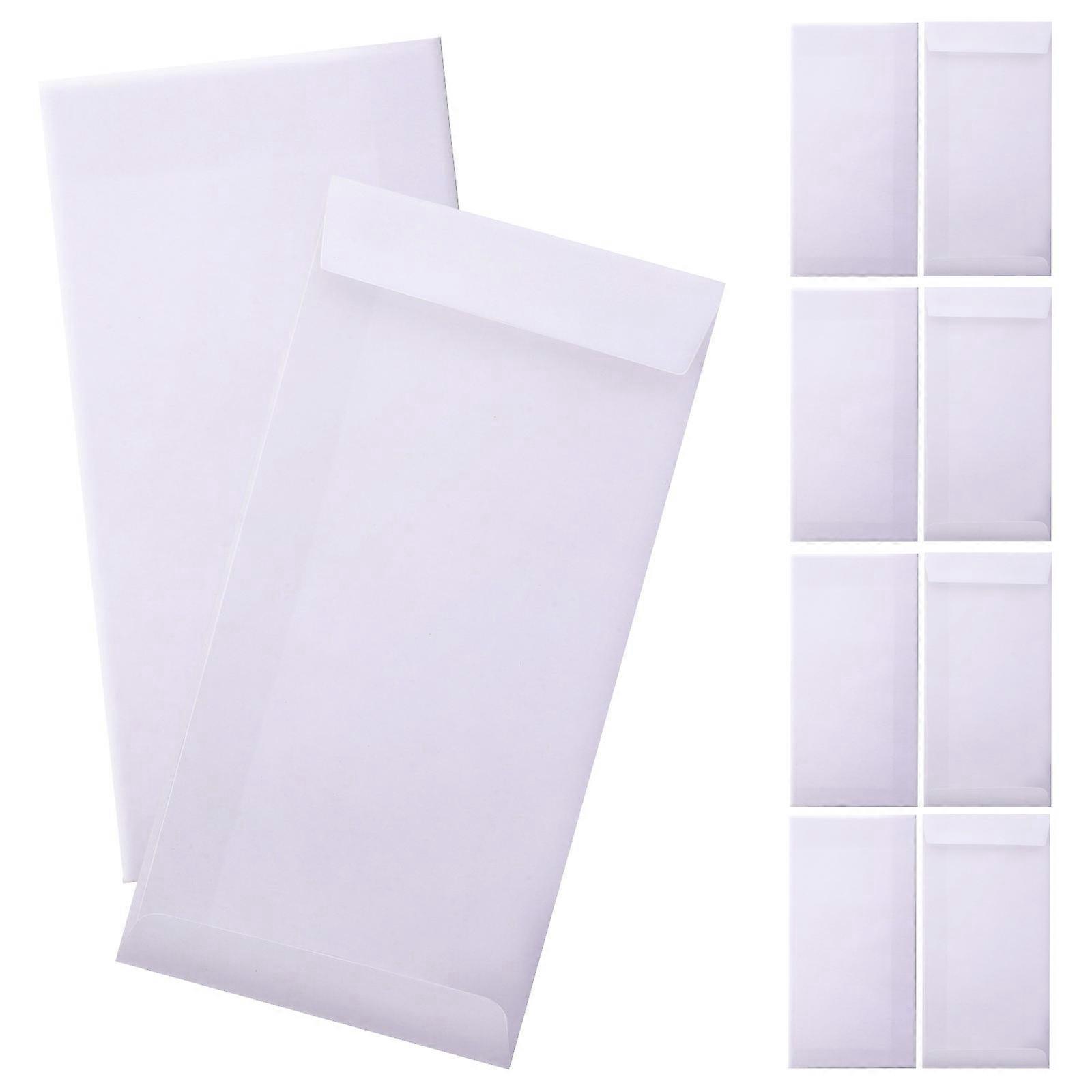 White Self Seal Envelopes for Letter Storage 60Pcs Paper Pack