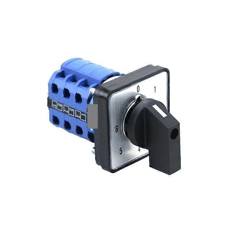 3 Phase 20A Rotary Cam Switch with 7 Position Panel Selector for Motor Control