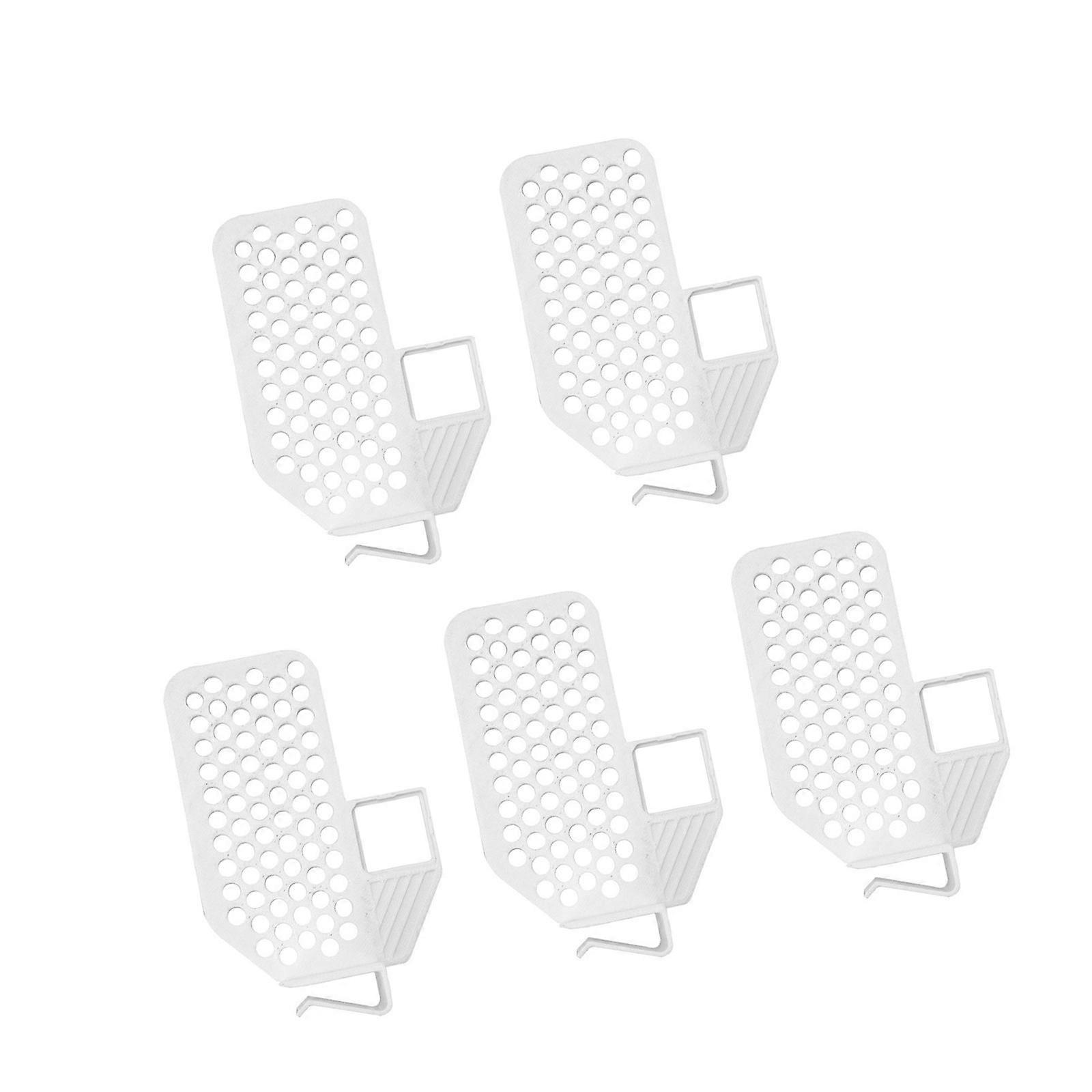 Flexible Refrigerator Storage Dividers Customizable Spacing Permanent Polyethylene Planner Framework For Drawer Cabinet  White