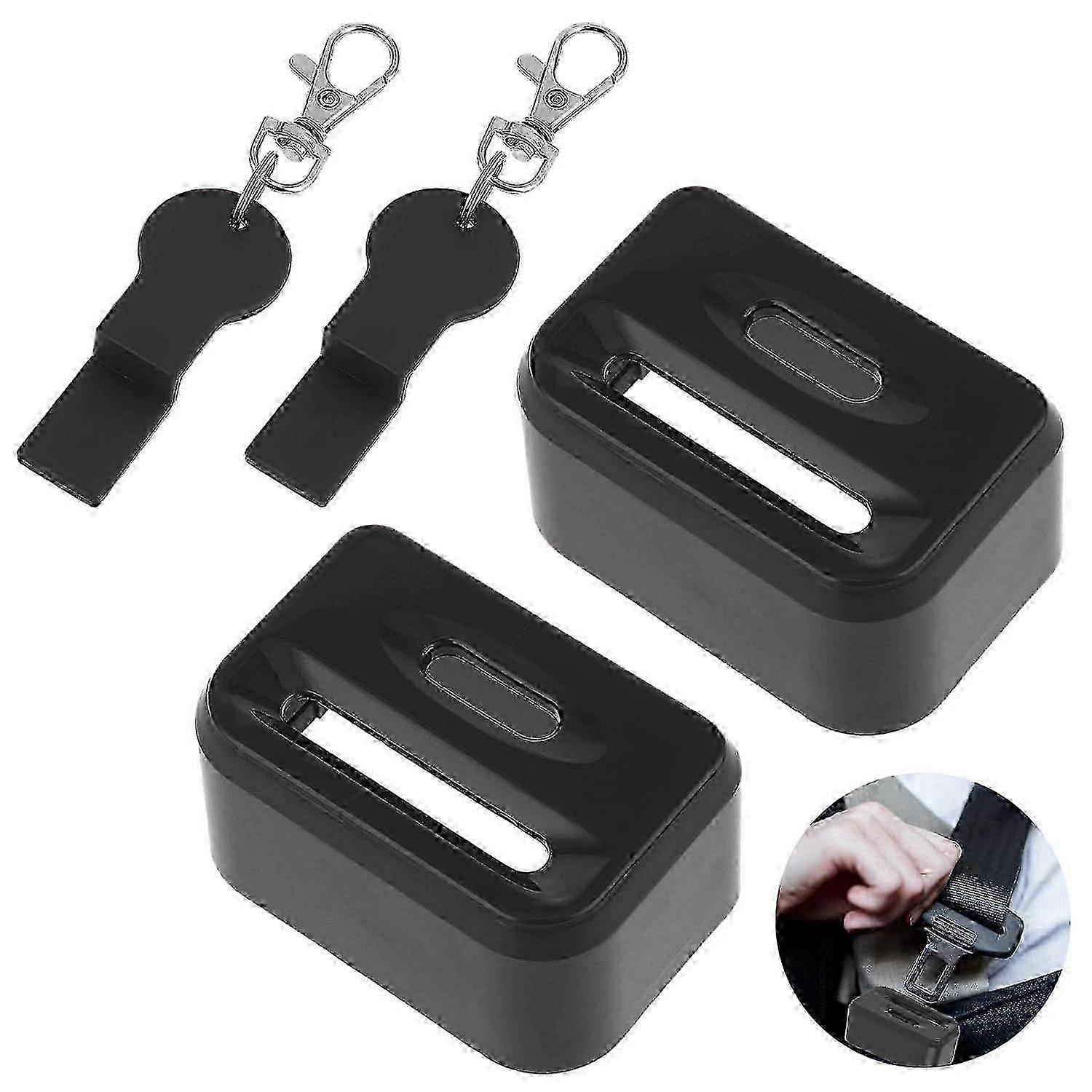 2 יחידות מגן אבזם חגורת בטיחות לרכב, מנעול חגורת בטיחות לילדים כיסוי אבזם חגורת בטיחות