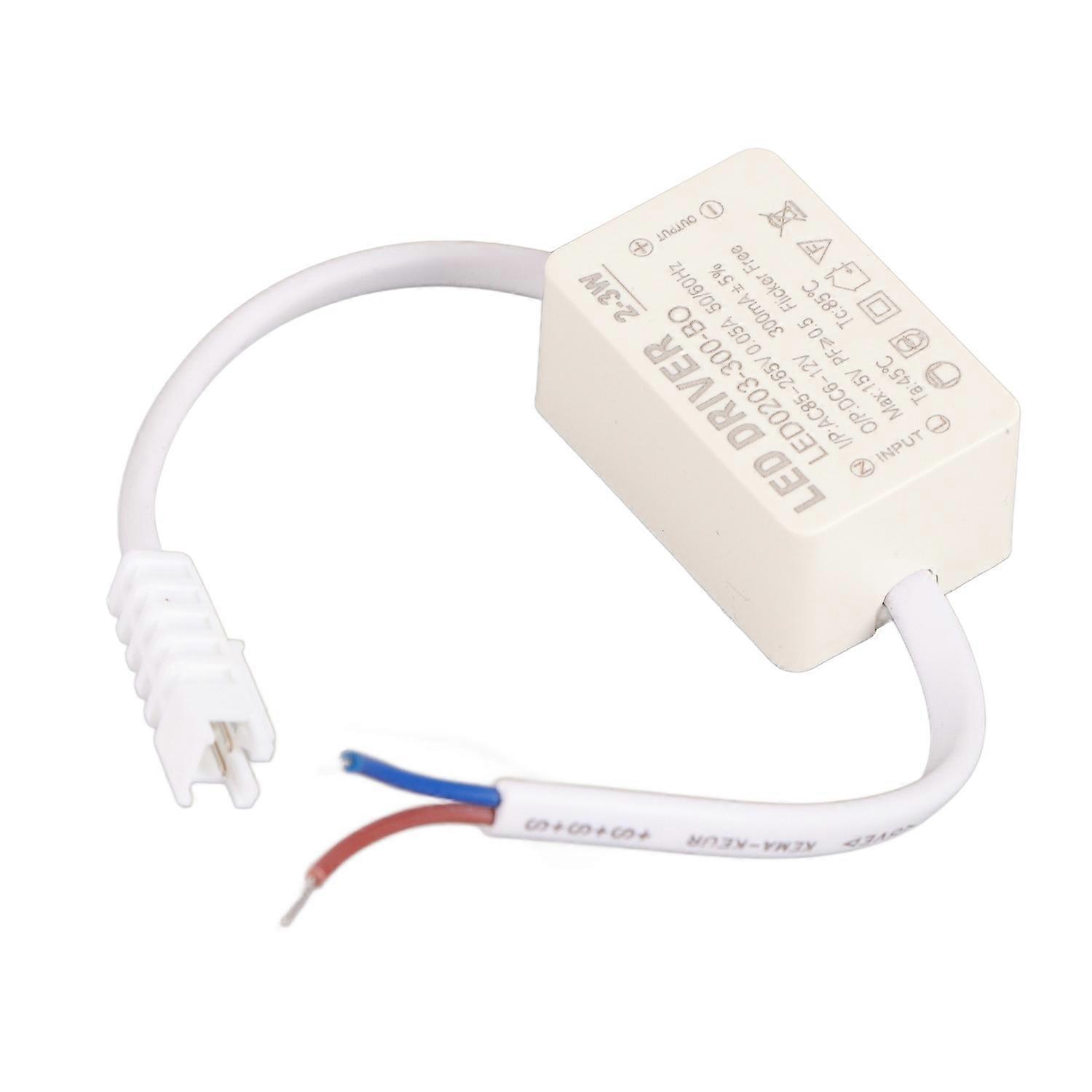 LED Driver Constant Current 300mA High Power AC 85‑265V Output 6‑12V DC Connector for LED Lamp Produ