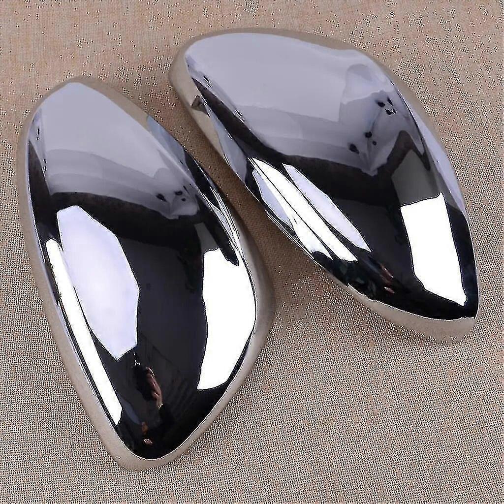 Mirror cover set for Peugeot 2013-2017 - silver ABS chrome trim
