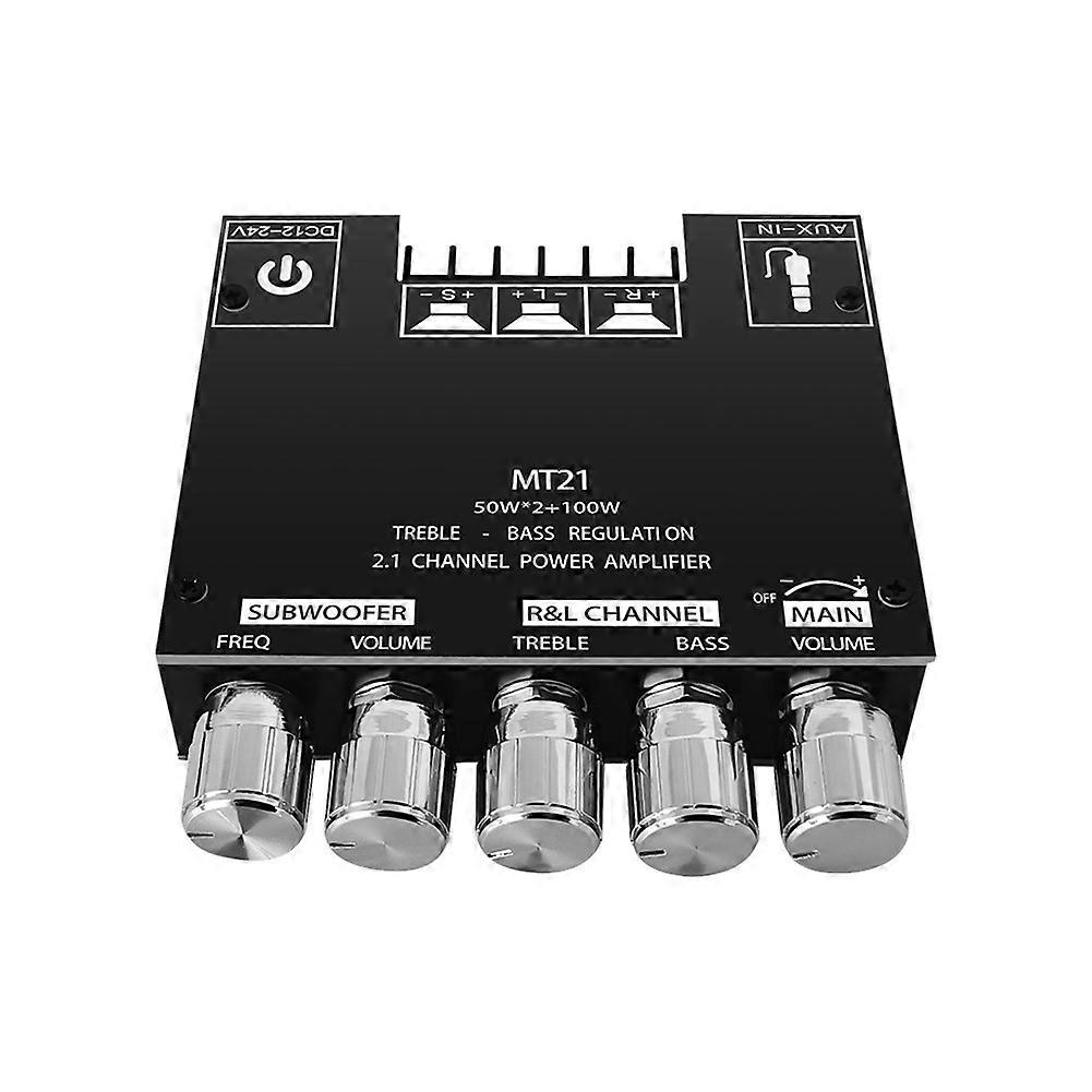 MT21 Channel Bluetooth 5.0 2.1 Subwoofer Amplifier Board 50Wx2 +100W Power Audio Stereo Amplifier Board