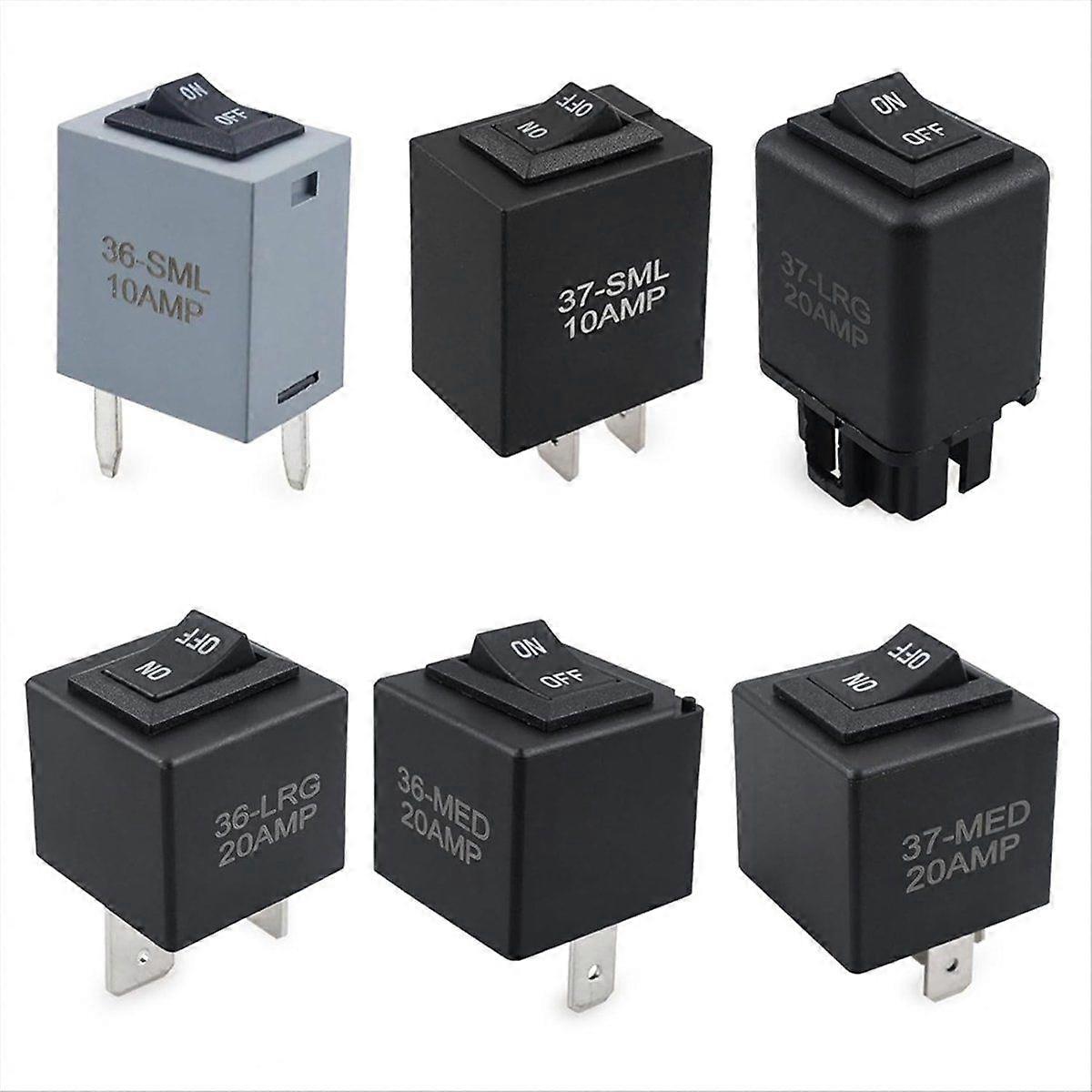 9038 Relay Bypass Switch Kit, Replace 9036 9037, Relay Tester Diagnostic Scan Tool Relay Bypass Master Kit, 6-Pack