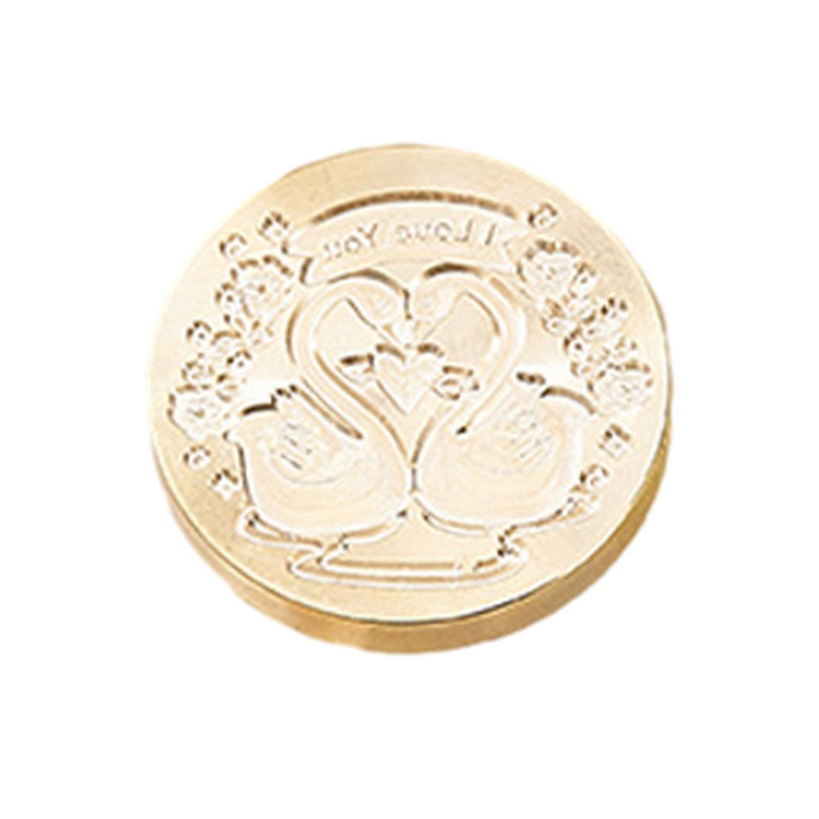 Heart Sealing Wax Stamp Love Series Wax Seal Stamp Brass Head for Card Scrapbooking Wedding Engagement Party Invitation Multicolor