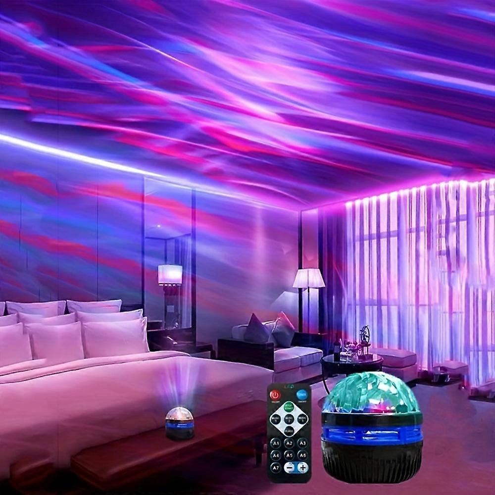 USB LED NightLights Galaxy Starry Sky Projector Aurora Lamp DC 5V RGB Colorful Remote Control Rotating Lighting for Home Decor