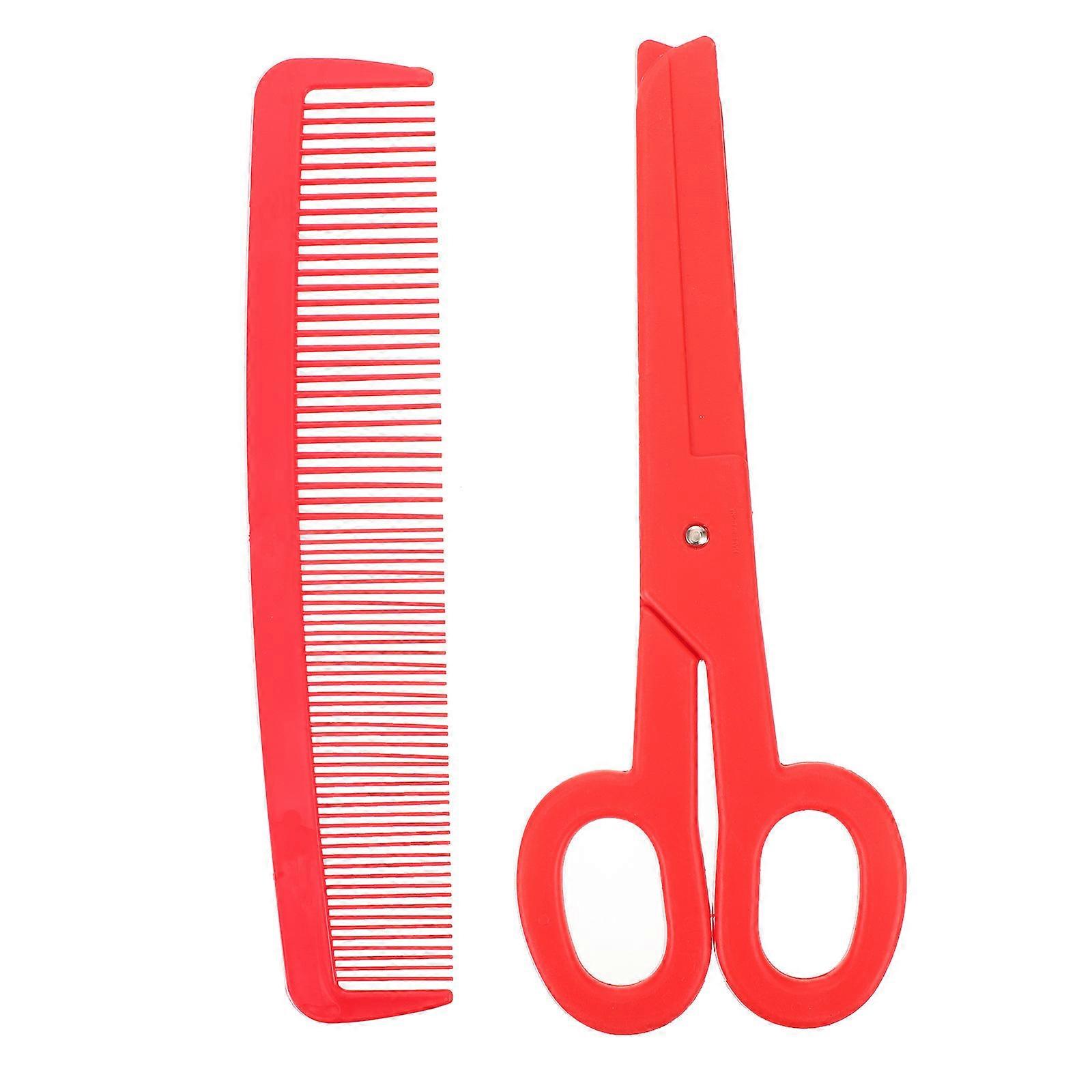 Comb Prank and Scissor Set for Circus Stage Use