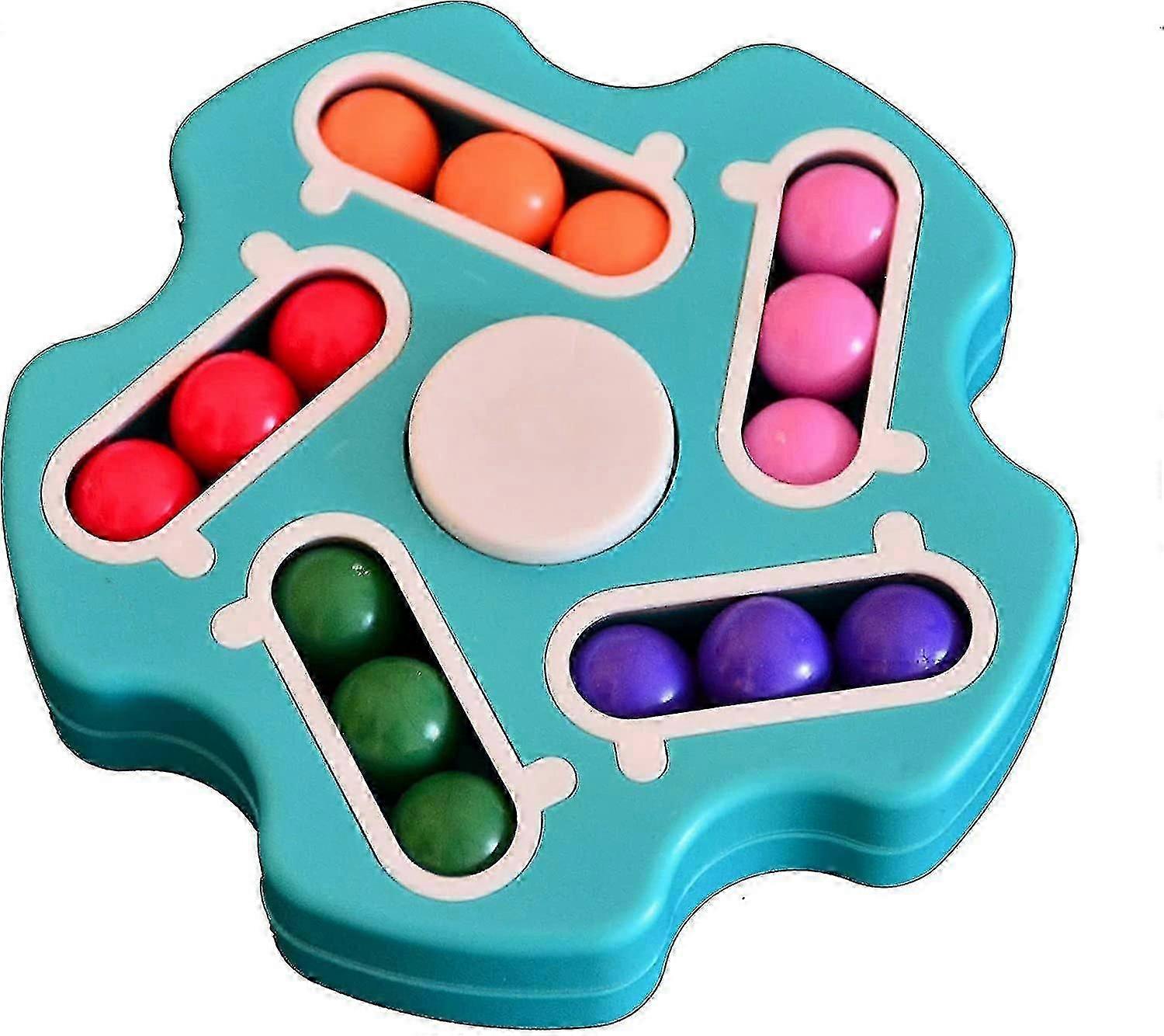 Fidget Spinner Magic Cubedecompression Rotating Magic Beans Cube Double Layers Gyroscope Toyfidget Spinners For Adhd Anxiety, Stress Relief Sensory To