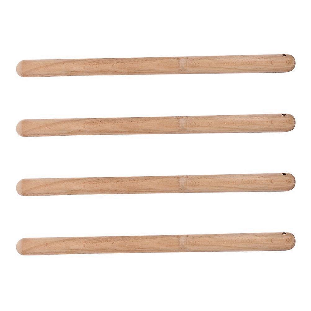 Taiko Drumsticks 4PCS Standard Design Wooden For Drum Practice And Outdoor Events Khaki Color With Percussion Instrument Functionality