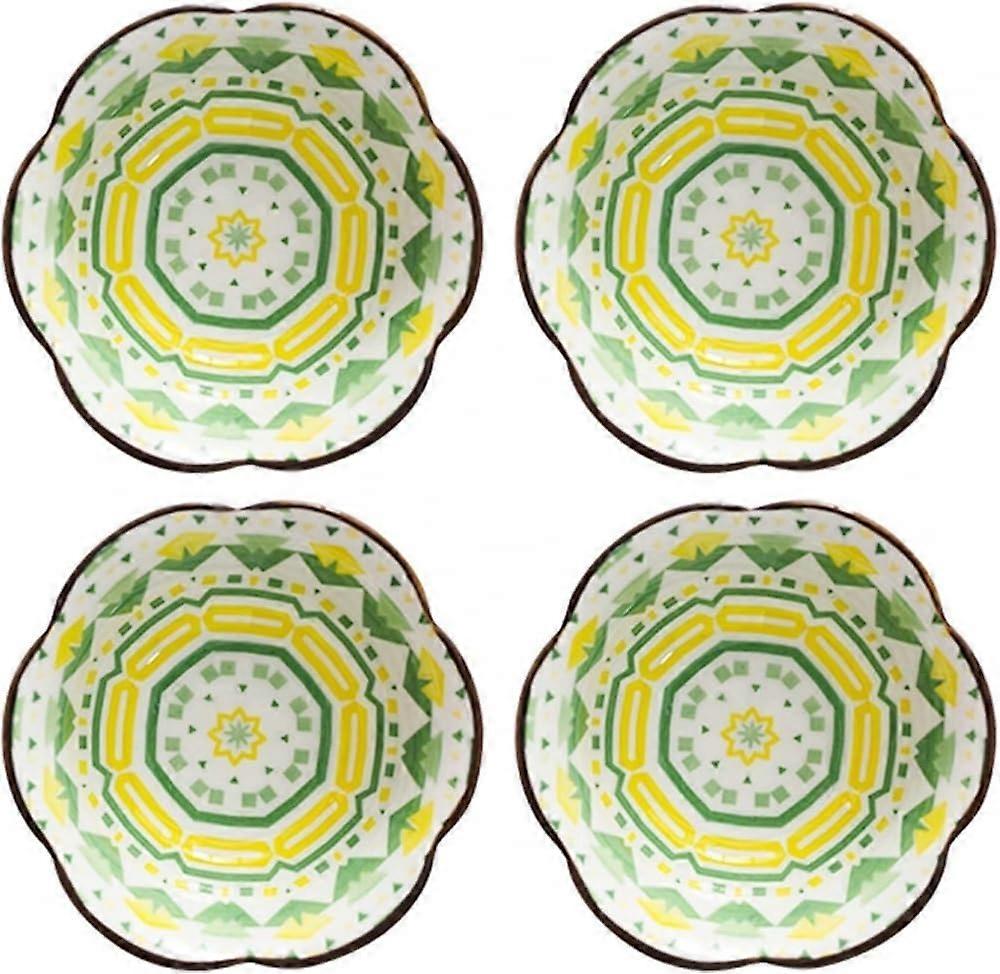 Colorful Ceramic Dipping Bowls Set for Sauces and Condiments, Durable Easy Clean Design
