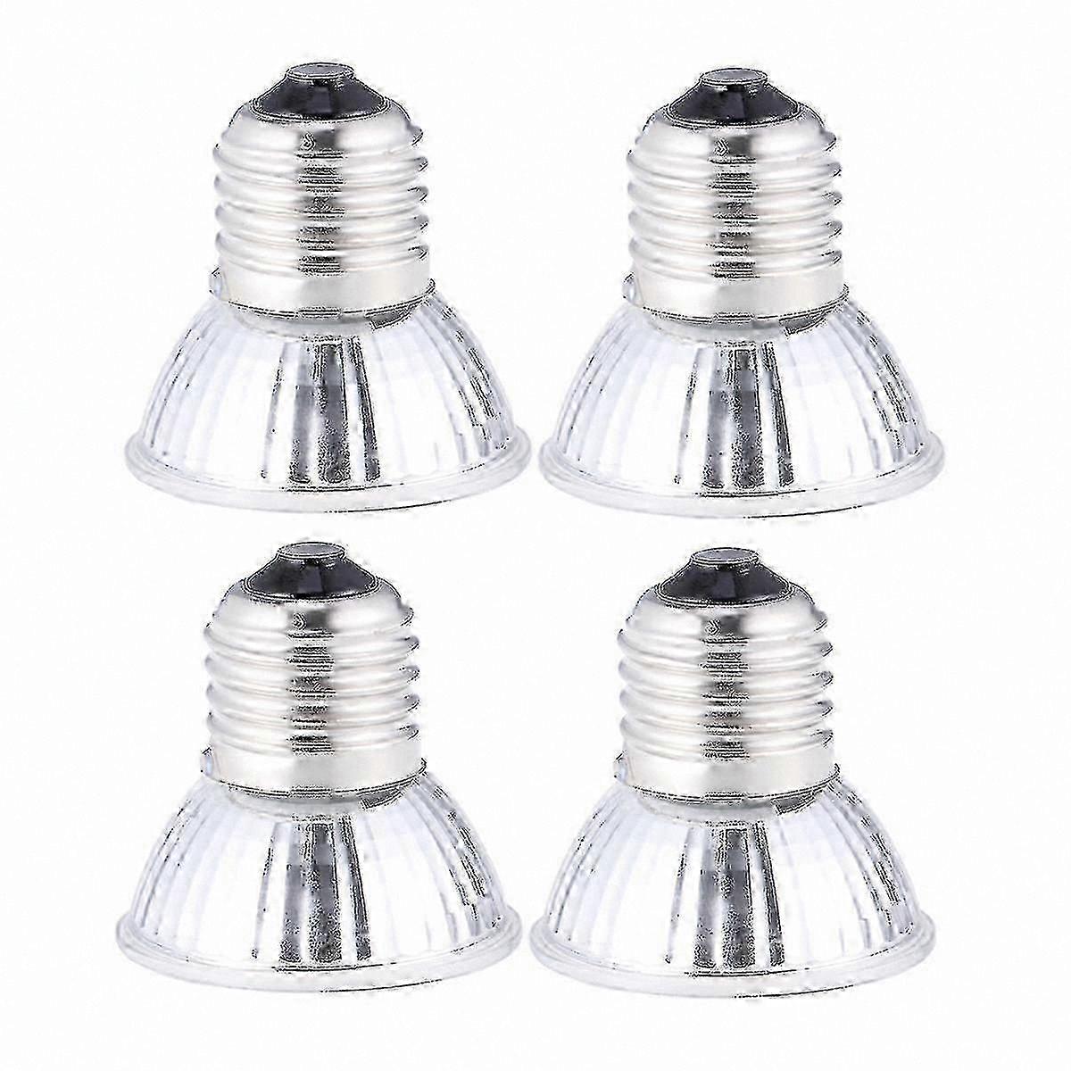 4-Pack 75W Reptile Basking Bulb for Turtles, Tortoises & Lizards with UVB UVA 3.0 Heat Lamp