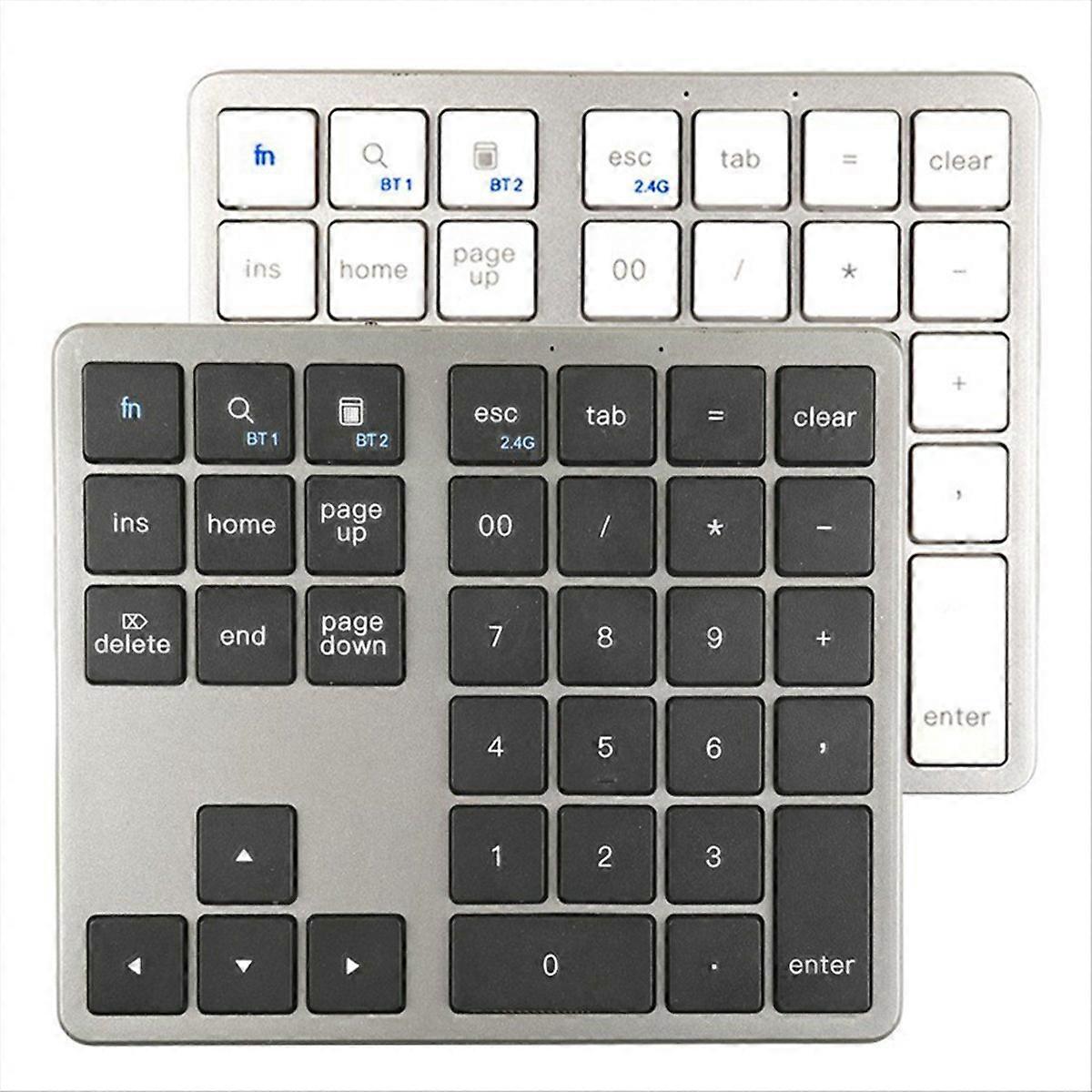 2.4G Bluetooth Number Pad Ultra-thin Wireless Numpad Black