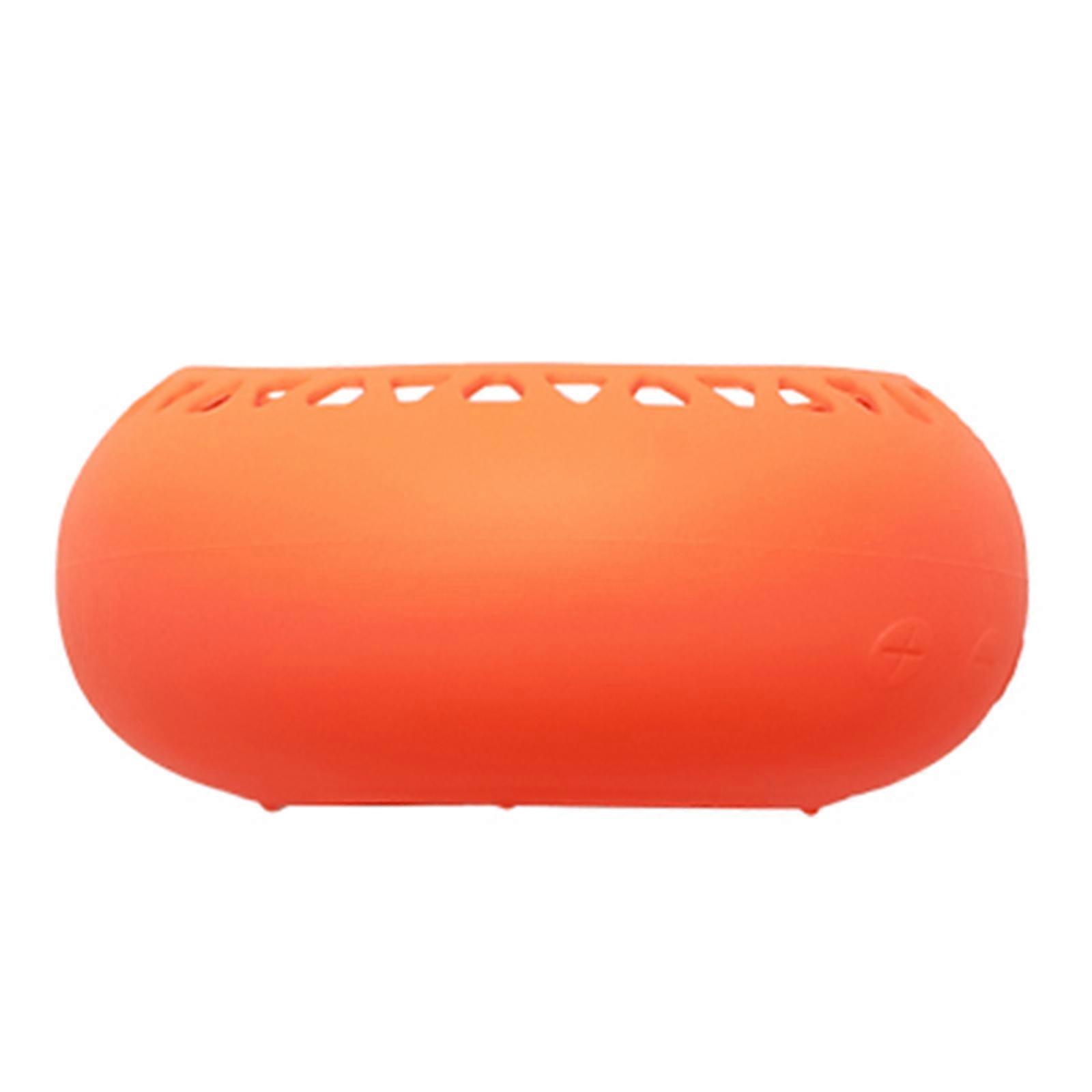 Silicone Cover Compatible for Speaker Models Case Shell Featuring Lightweight Construction For Outdoor Activity  oranges color