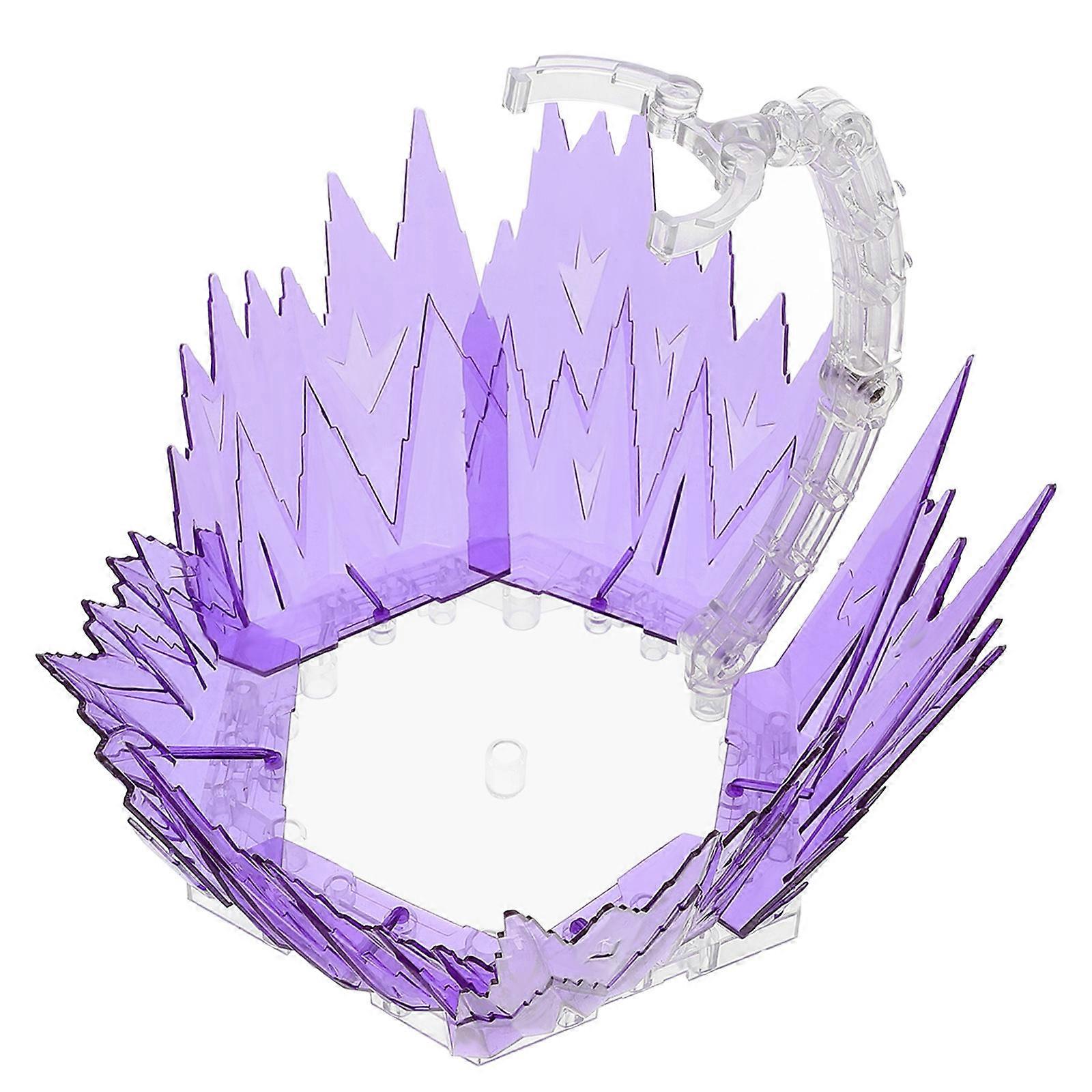 Anime Model Stand Display Support with Effect for 1Set Plastic Purple